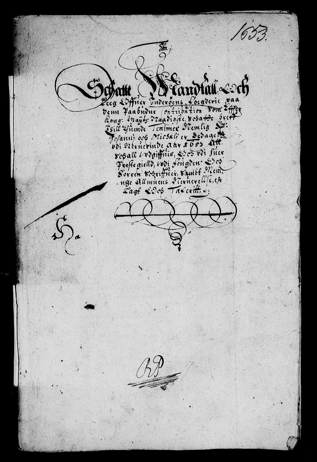 Rentekammeret inntil 1814, Reviderte regnskaper, Lensregnskaper, AV/RA-EA-5023/R/Rb/Rbw/L0112: Trondheim len, 1653