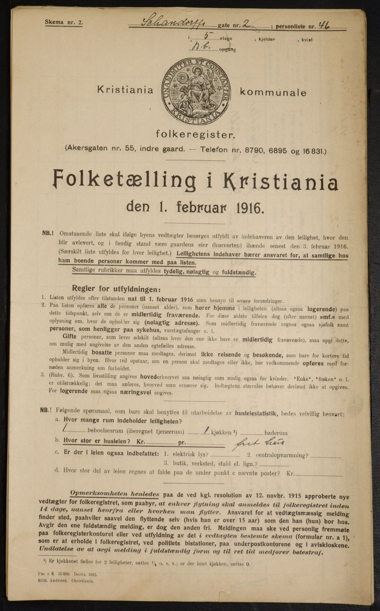 OBA, Kommunal folketelling 1.2.1916 for Kristiania, 1916, s. 91629