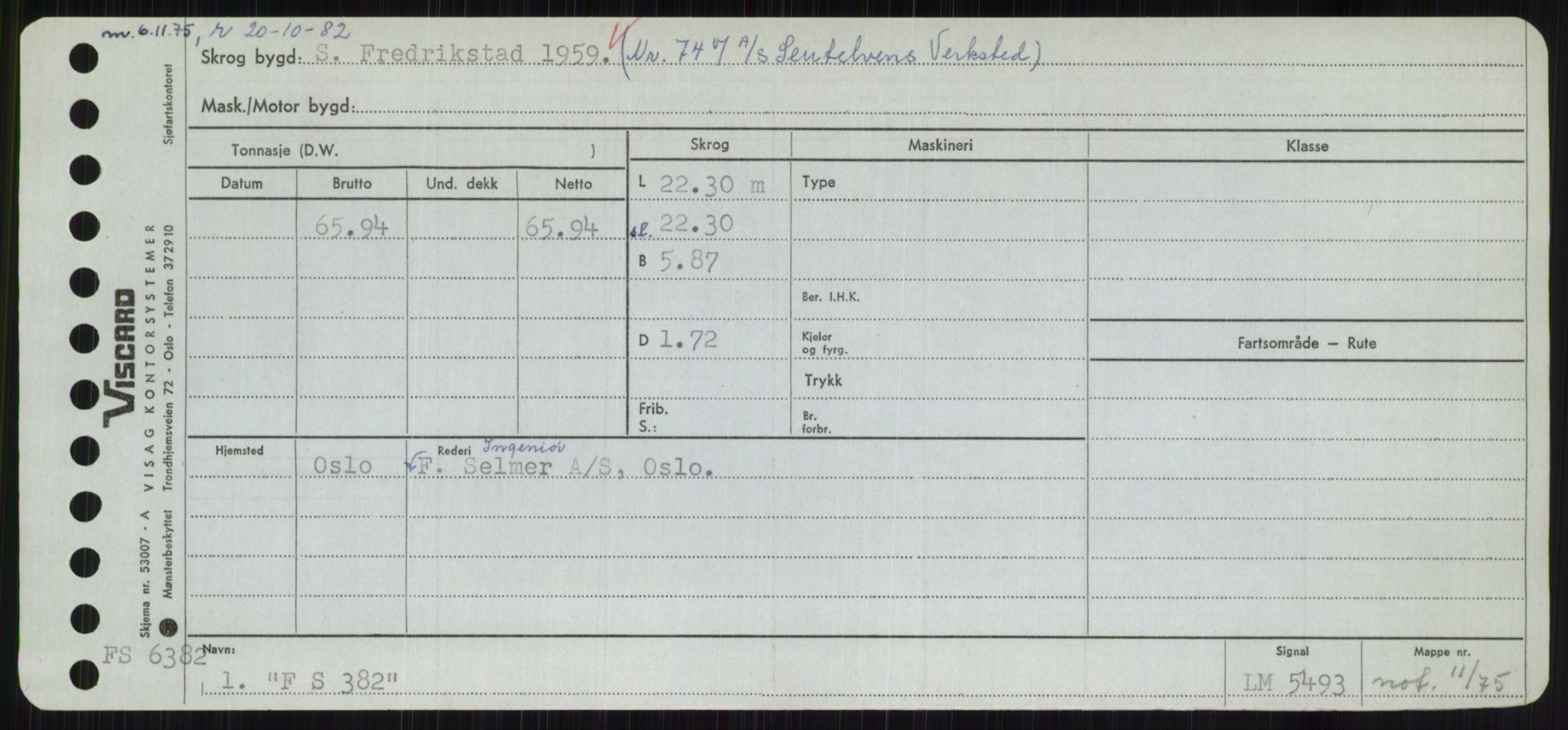 Sjøfartsdirektoratet med forløpere, Skipsmålingen, RA/S-1627/H/Hc/L0001: Lektere, A-Y, s. 177