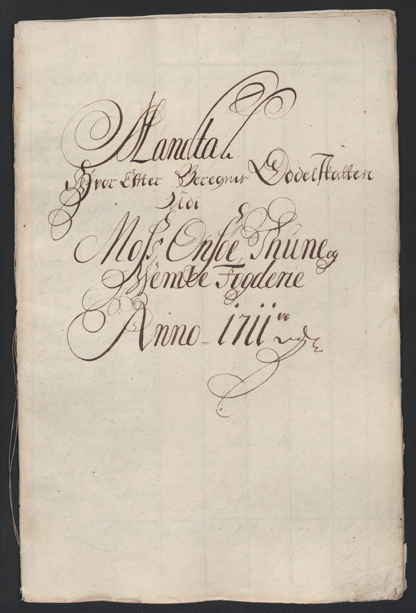 Rentekammeret inntil 1814, Reviderte regnskaper, Fogderegnskap, RA/EA-4092/R04/L0136: Fogderegnskap Moss, Onsøy, Tune, Veme og Åbygge, 1711, s. 166