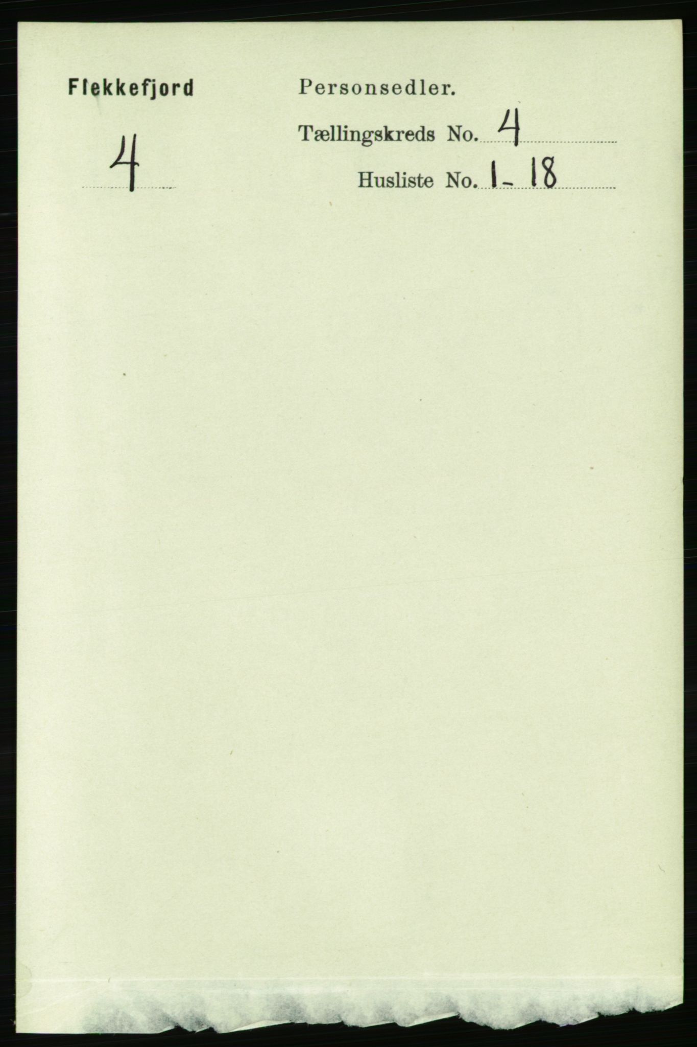 RA, Folketelling 1891 for 1004 Flekkefjord kjøpstad, 1891, s. 1024