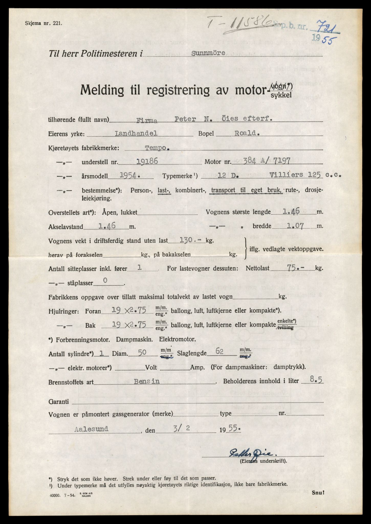 Møre og Romsdal vegkontor - Ålesund trafikkstasjon, AV/SAT-A-4099/F/Fe/L0029: Registreringskort for kjøretøy T 11430 - T 11619, 1927-1998, s. 2491