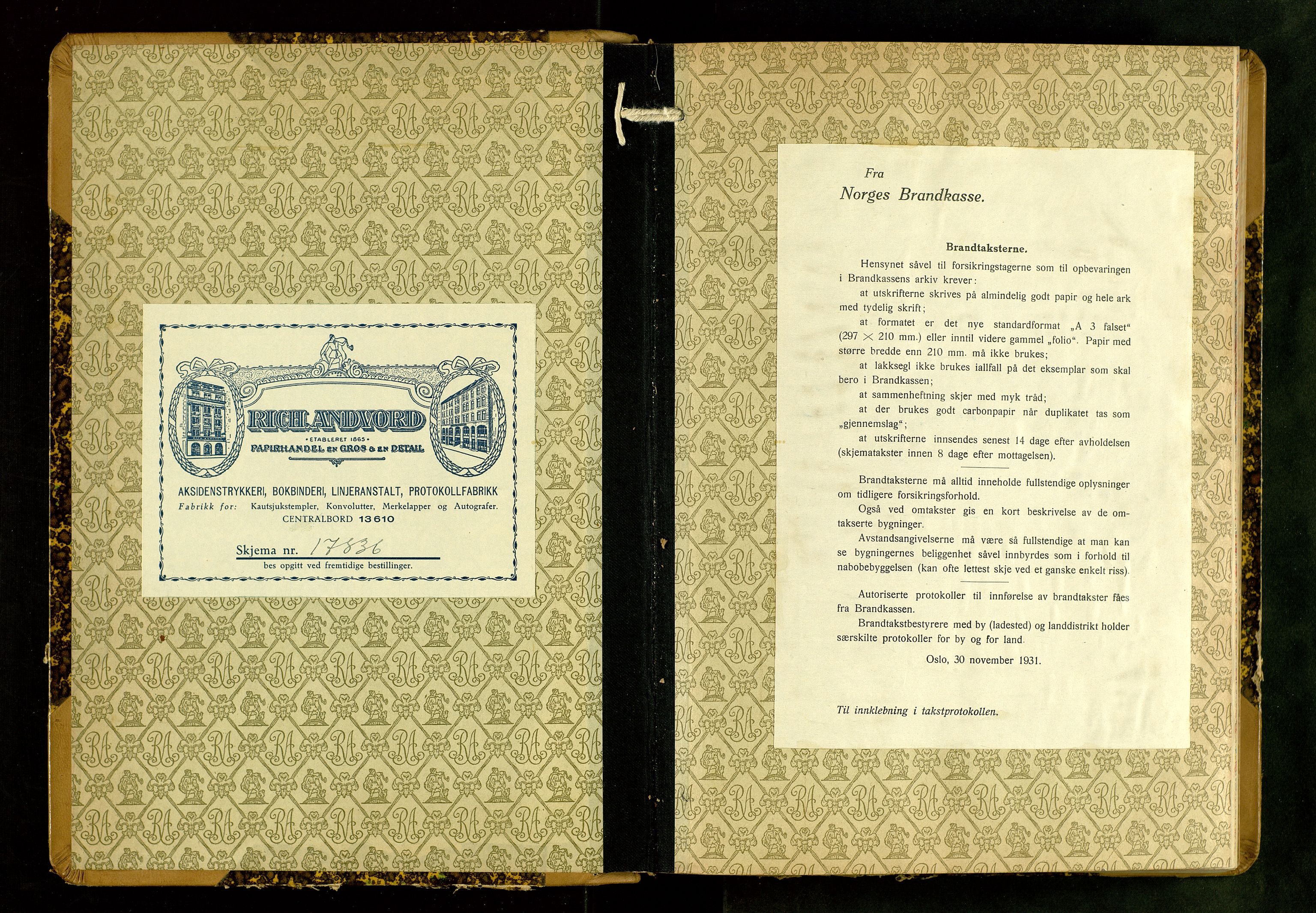 Sauda lensmannskontor, SAST/A-100177/Gob/L0005: Branntakstprotokoll - skjematakst, 1937-1954