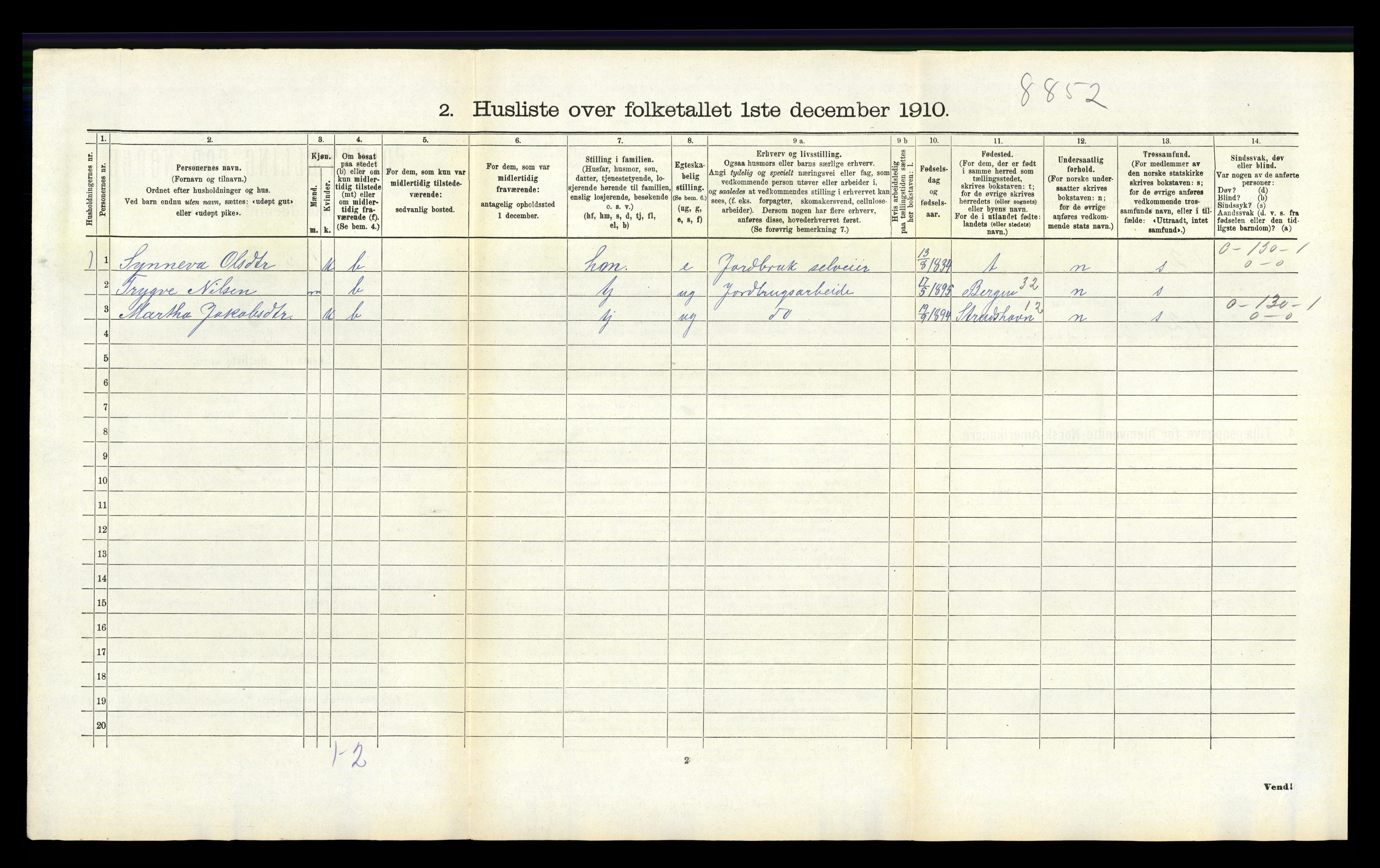 RA, Folketelling 1910 for 1254 Hamre herred, 1910, s. 213