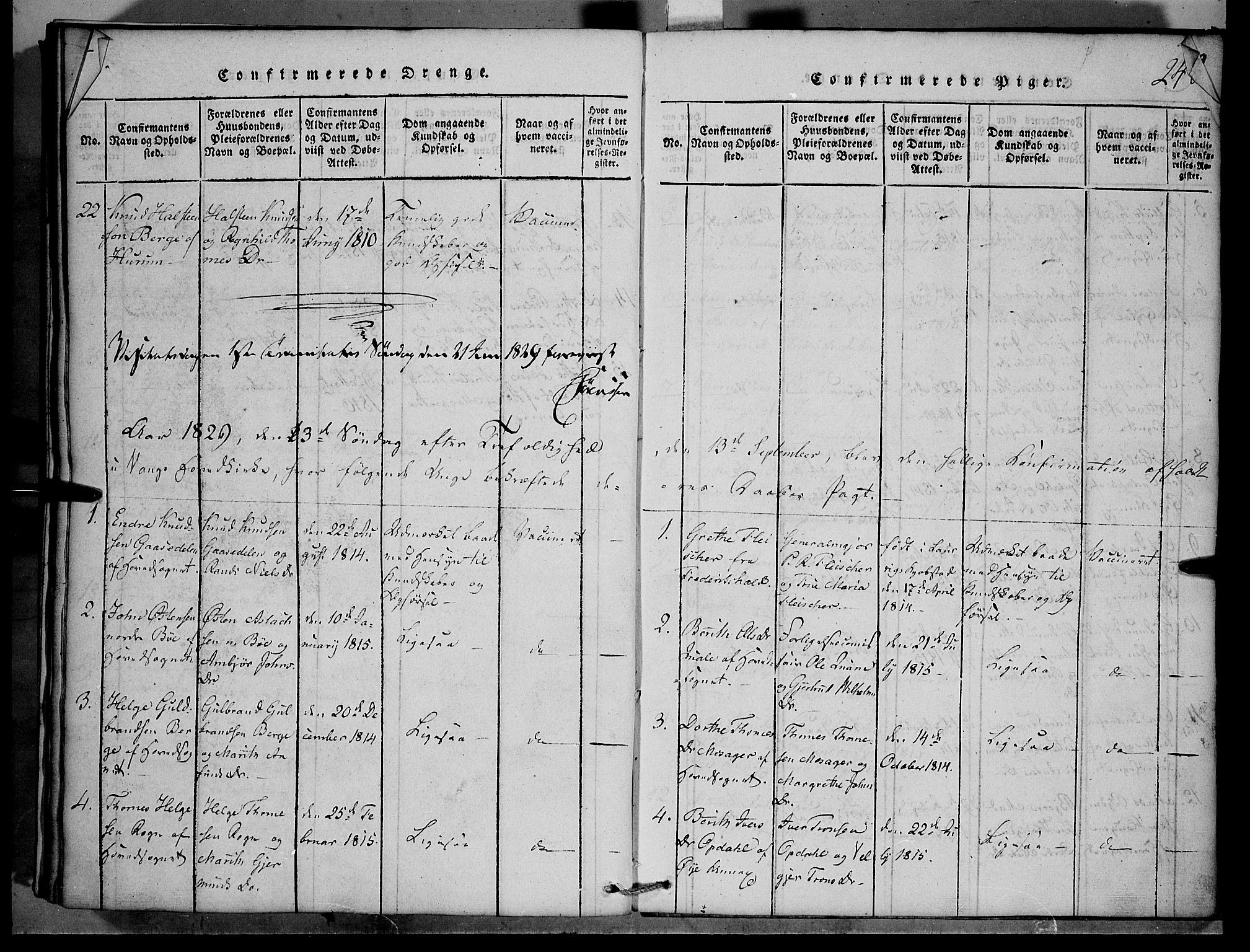 Vang prestekontor, Valdres, AV/SAH-PREST-140/H/Hb/L0001: Klokkerbok nr. 1, 1814-1820, s. 248