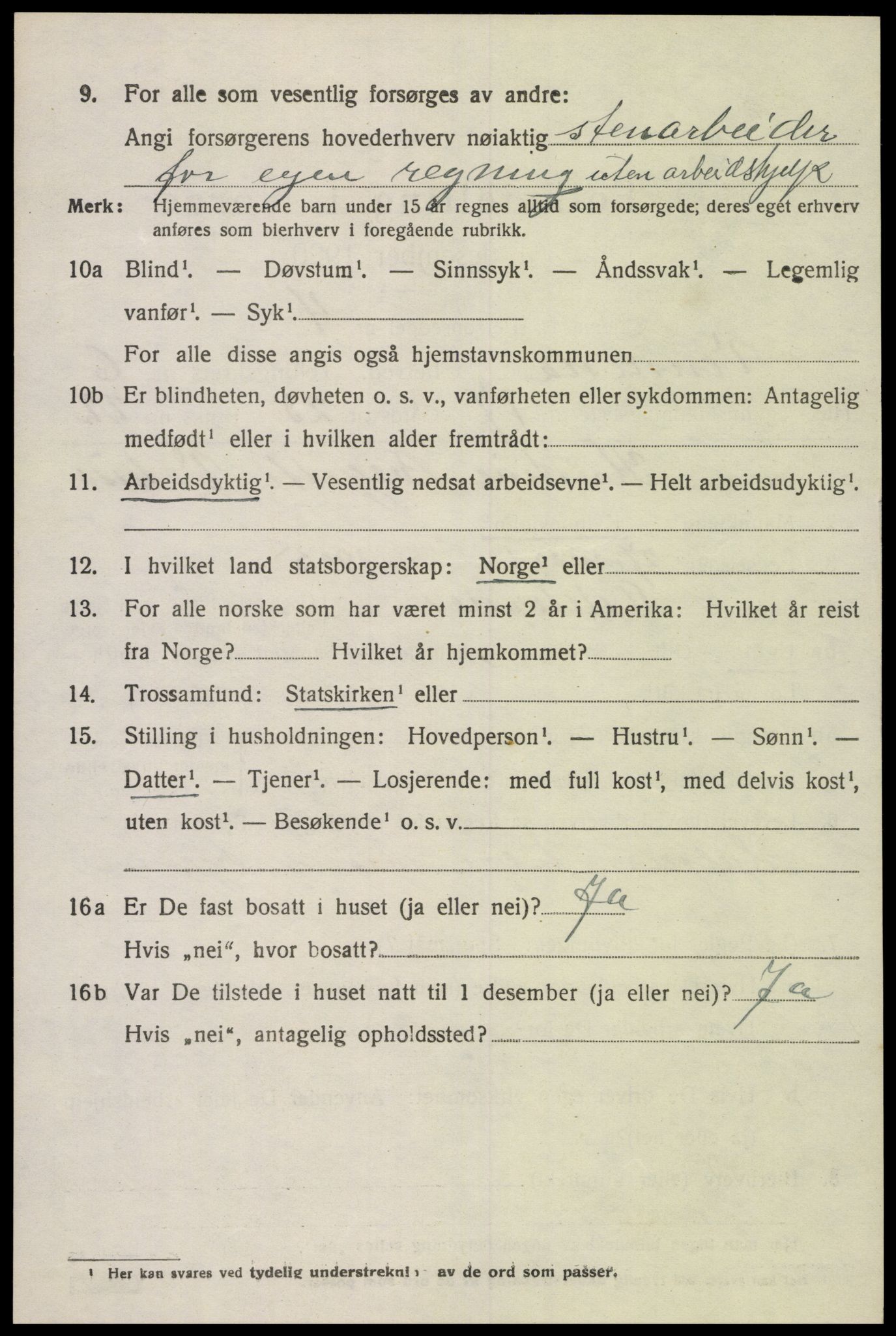 SAK, Folketelling 1920 for 1014 Vennesla herred, 1920, s. 4511