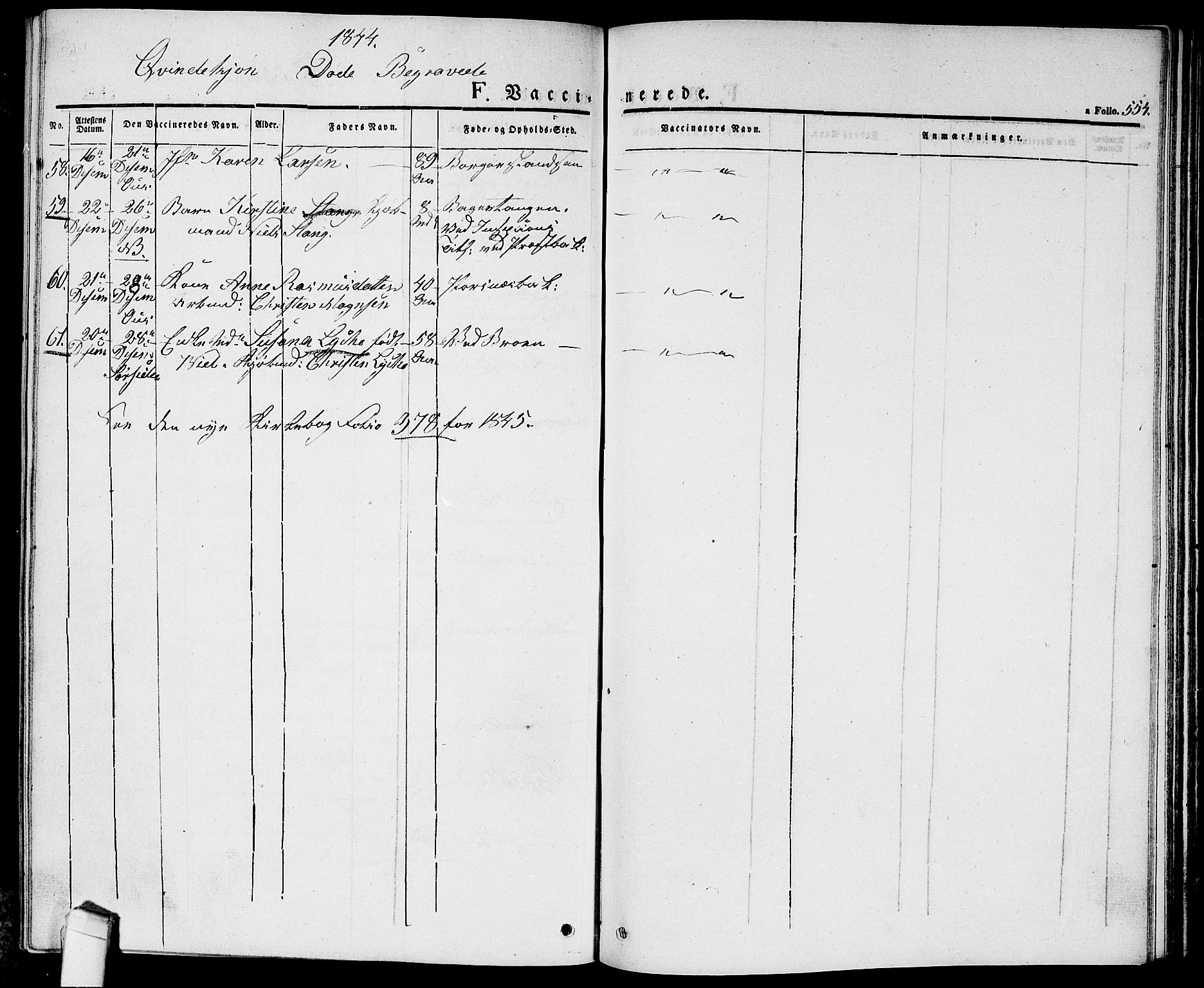 Halden prestekontor Kirkebøker, AV/SAO-A-10909/G/Ga/L0003: Klokkerbok nr. 3, 1834-1844, s. 544