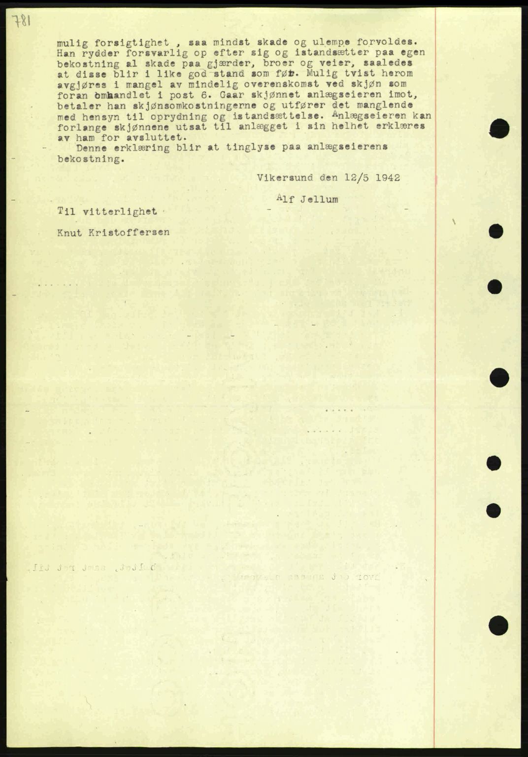 Eiker, Modum og Sigdal sorenskriveri, SAKO/A-123/G/Ga/Gab/L0047: Pantebok nr. A17, 1942-1943, Dagboknr: 128/1943