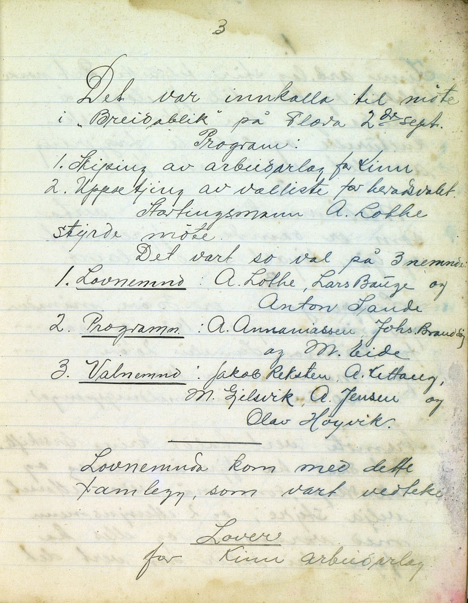 Kinn Arbeiderlag, VLFK/SFF-88139/100/L0001: Møtebok, 1928-1939