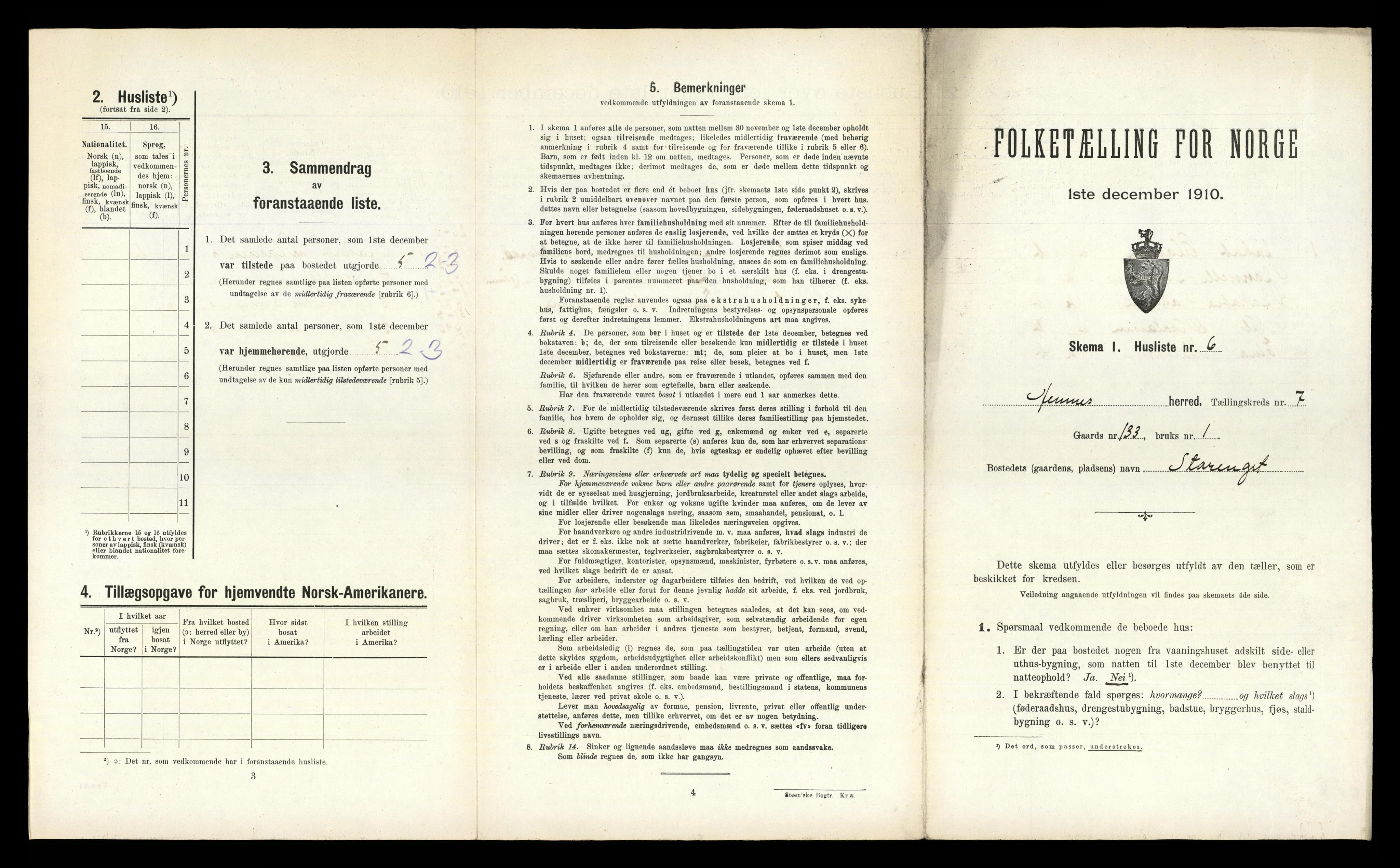 RA, Folketelling 1910 for 1832 Hemnes herred, 1910, s. 1430