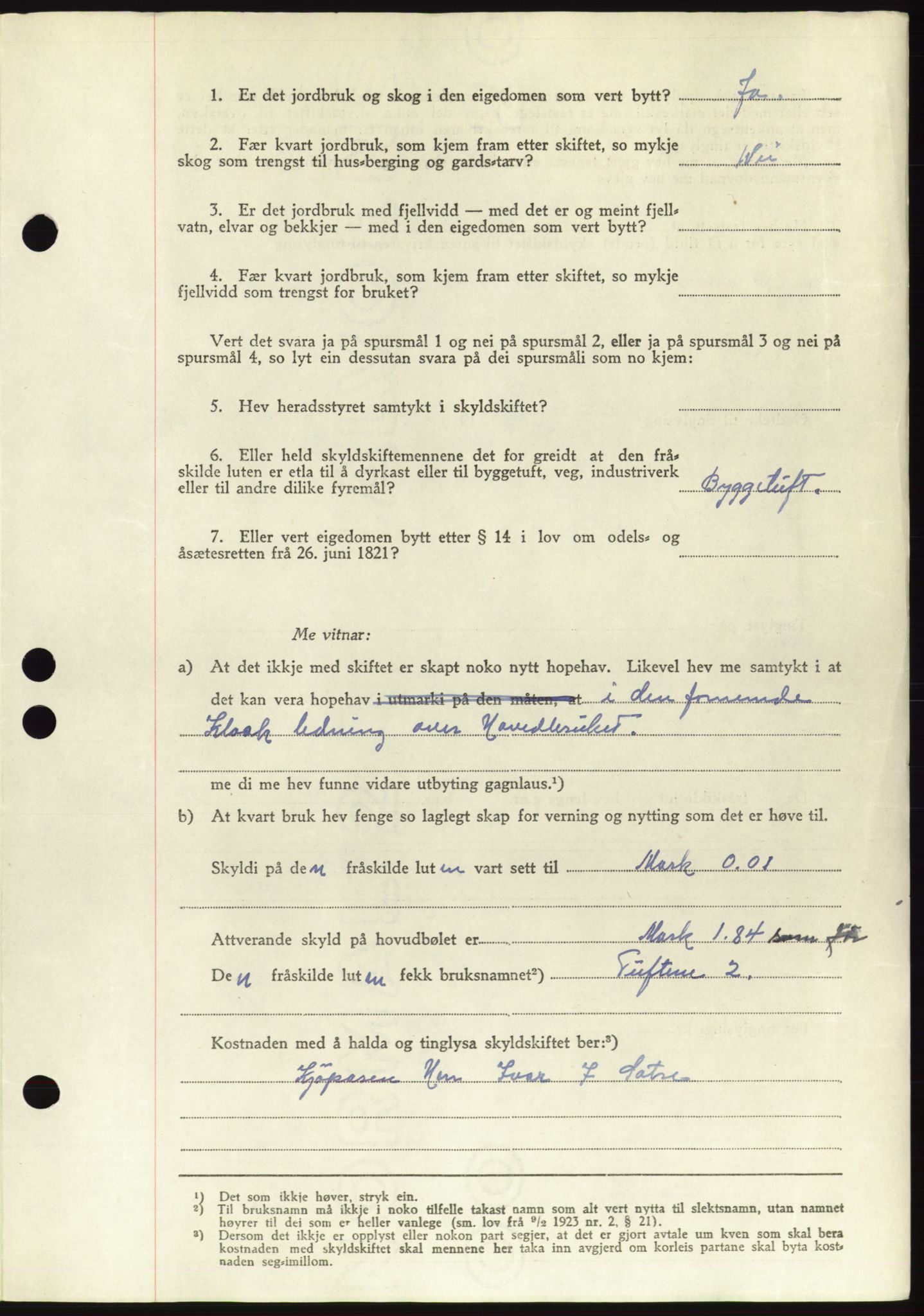 Søre Sunnmøre sorenskriveri, AV/SAT-A-4122/1/2/2C/L0082: Pantebok nr. 8A, 1948-1948, Dagboknr: 836/1948