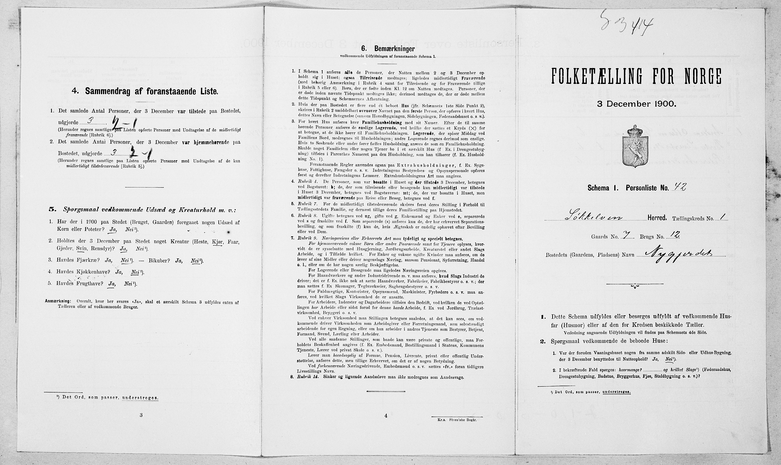 SAT, Folketelling 1900 for 1528 Sykkylven herred, 1900, s. 138