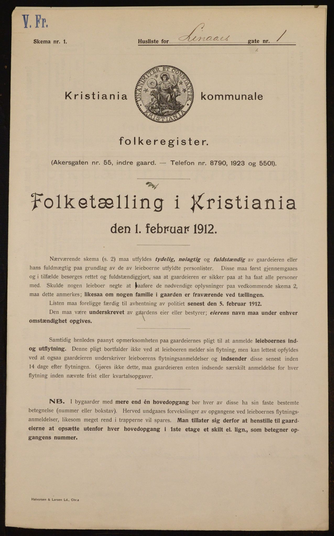 OBA, Kommunal folketelling 1.2.1912 for Kristiania, 1912, s. 58139