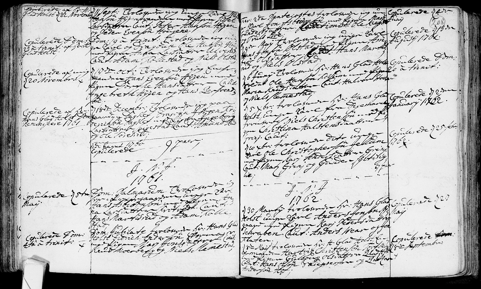 Røyken kirkebøker, SAKO/A-241/F/Fa/L0002: Ministerialbok nr. 2, 1731-1782, s. 208