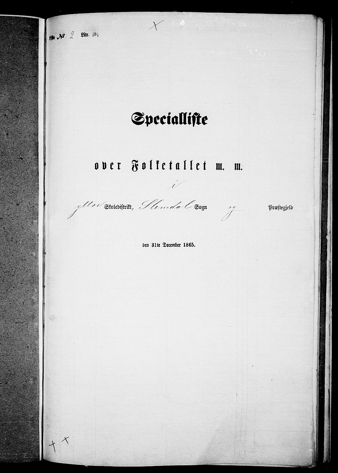 RA, Folketelling 1865 for 0811P Slemdal prestegjeld, 1865, s. 25