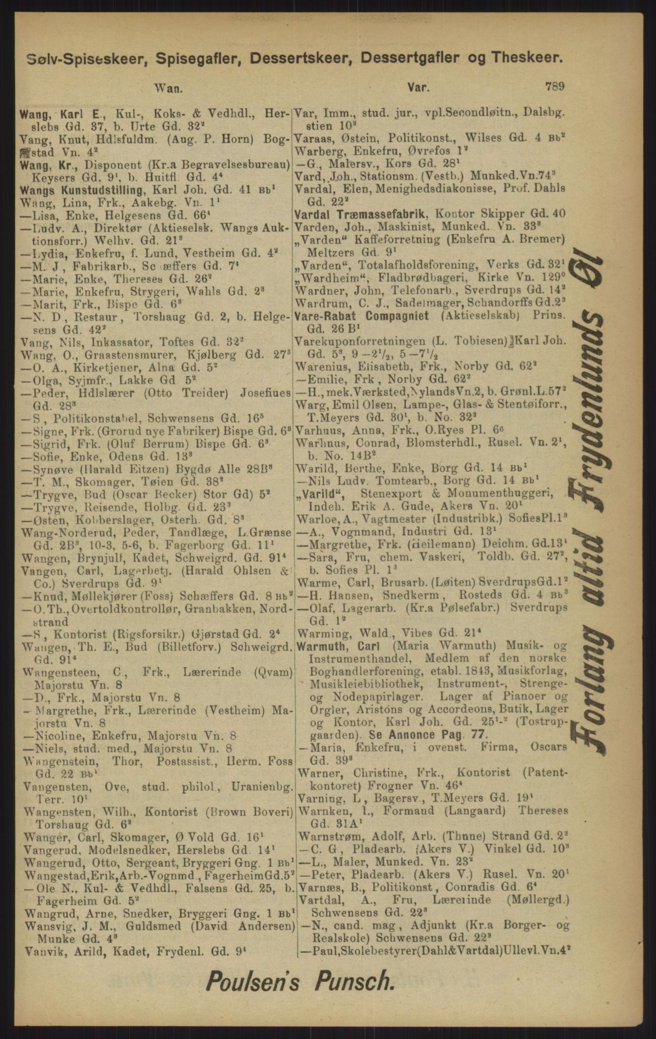 Kristiania/Oslo adressebok, PUBL/-, 1902, s. 789