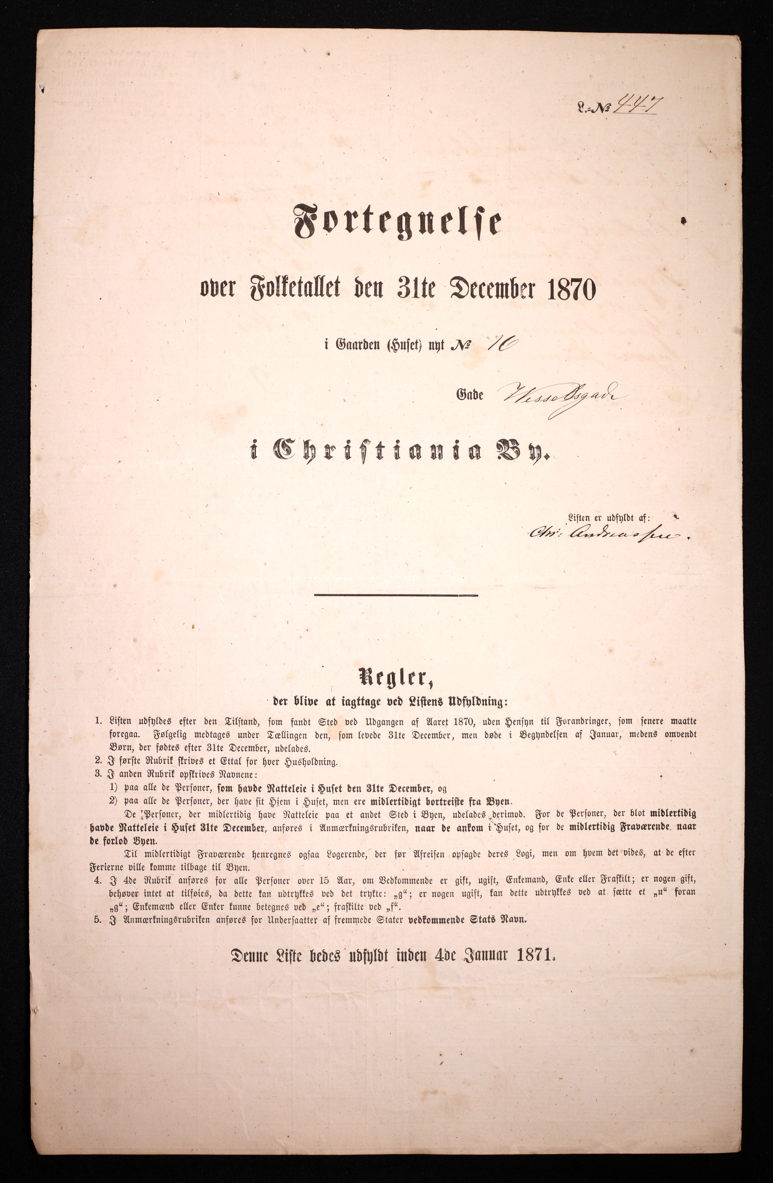 RA, Folketelling 1870 for 0301 Kristiania kjøpstad, 1870, s. 4656