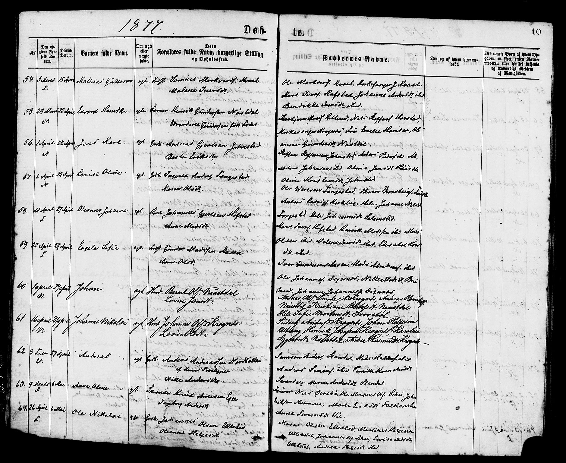 Førde sokneprestembete, AV/SAB-A-79901/H/Haa/Haaa/L0011: Ministerialbok nr. A 11, 1877-1880, s. 10