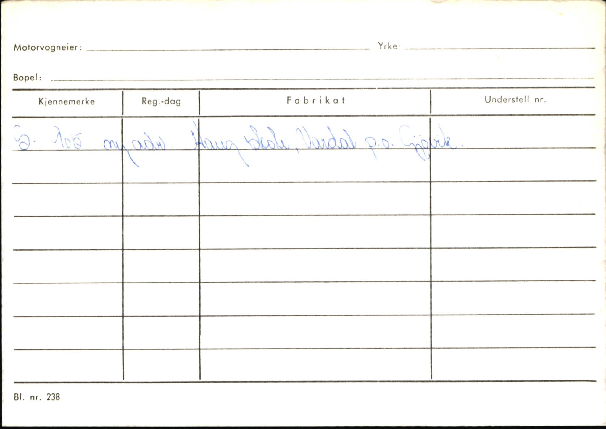 Statens vegvesen, Sogn og Fjordane vegkontor, AV/SAB-A-5301/4/F/L0146: Registerkort Årdal R-Å samt diverse kort, 1945-1975, s. 135