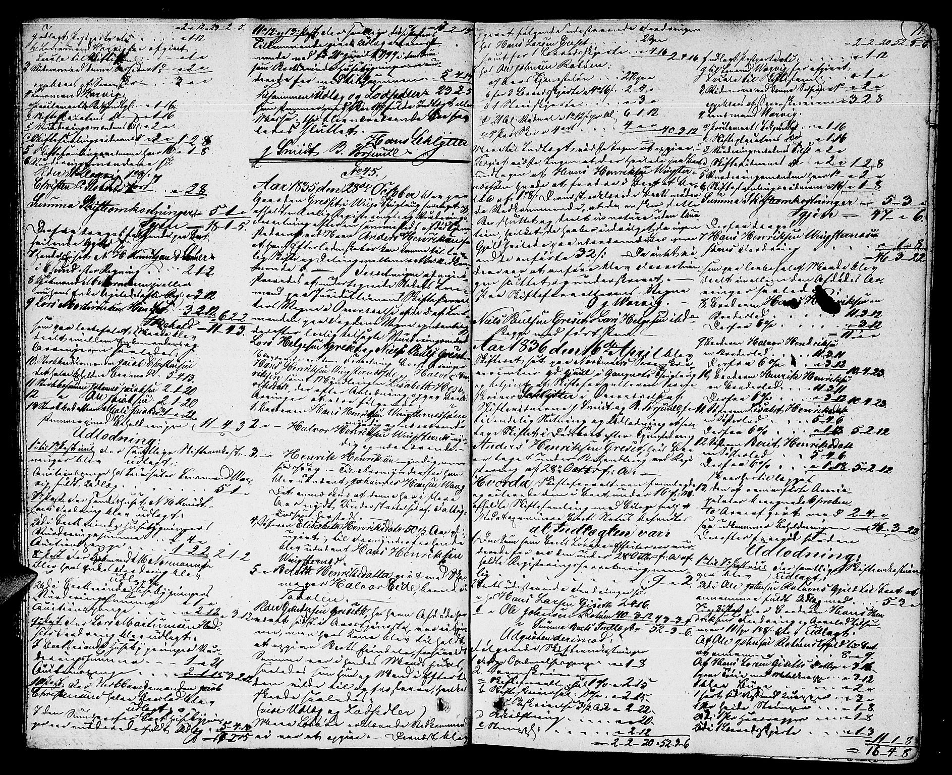 Nordmøre sorenskriveri, AV/SAT-A-4132/1/3/3A/L0029: Skifteprotokoll nr. 27a, 1835-1838, s. 10b-11a