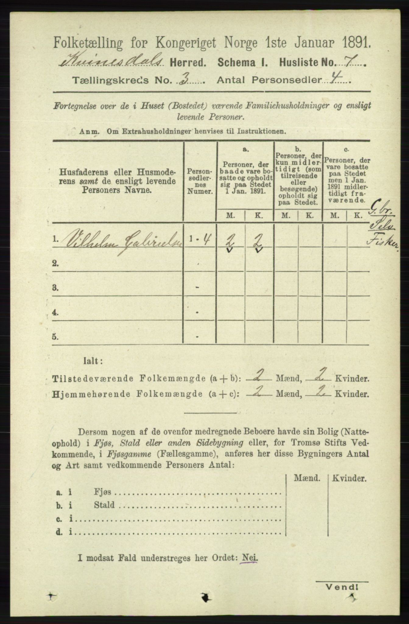 RA, Folketelling 1891 for 1037 Kvinesdal herred, 1891, s. 962