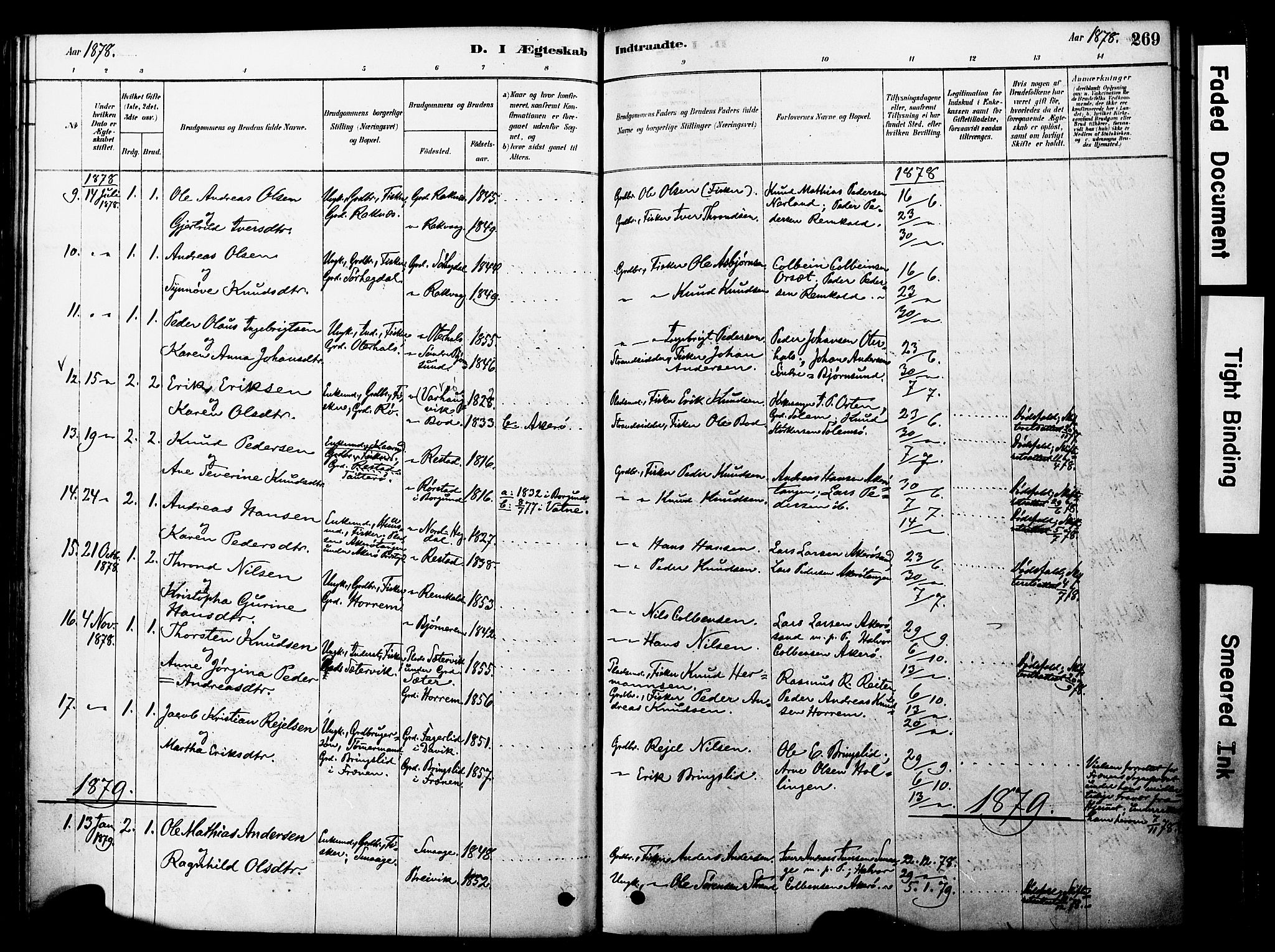 Ministerialprotokoller, klokkerbøker og fødselsregistre - Møre og Romsdal, SAT/A-1454/560/L0721: Ministerialbok nr. 560A05, 1878-1917, s. 269