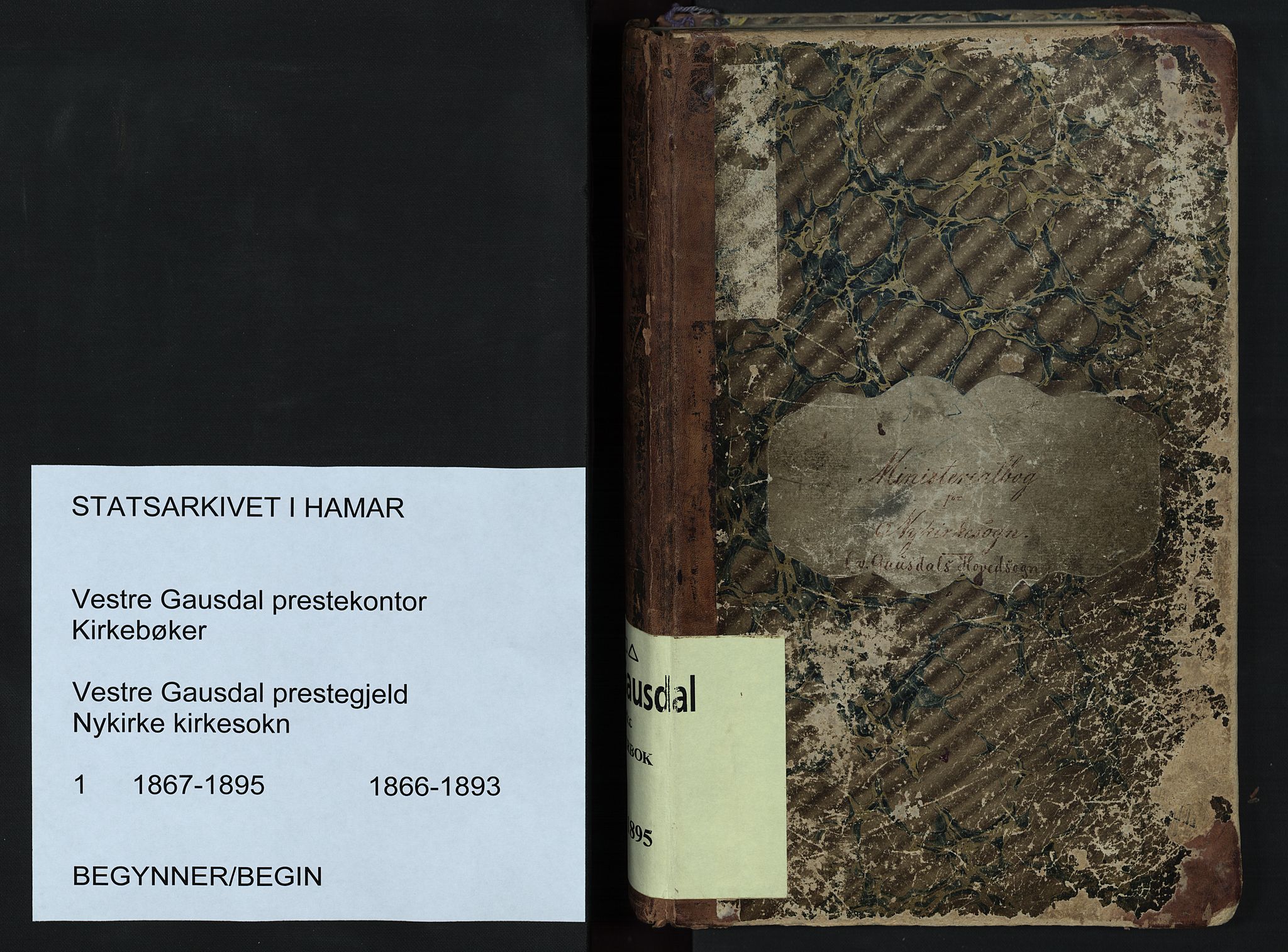 Vestre Gausdal prestekontor, AV/SAH-PREST-094/H/Ha/Hab/L0001: Klokkerbok nr. 1, 1867-1895