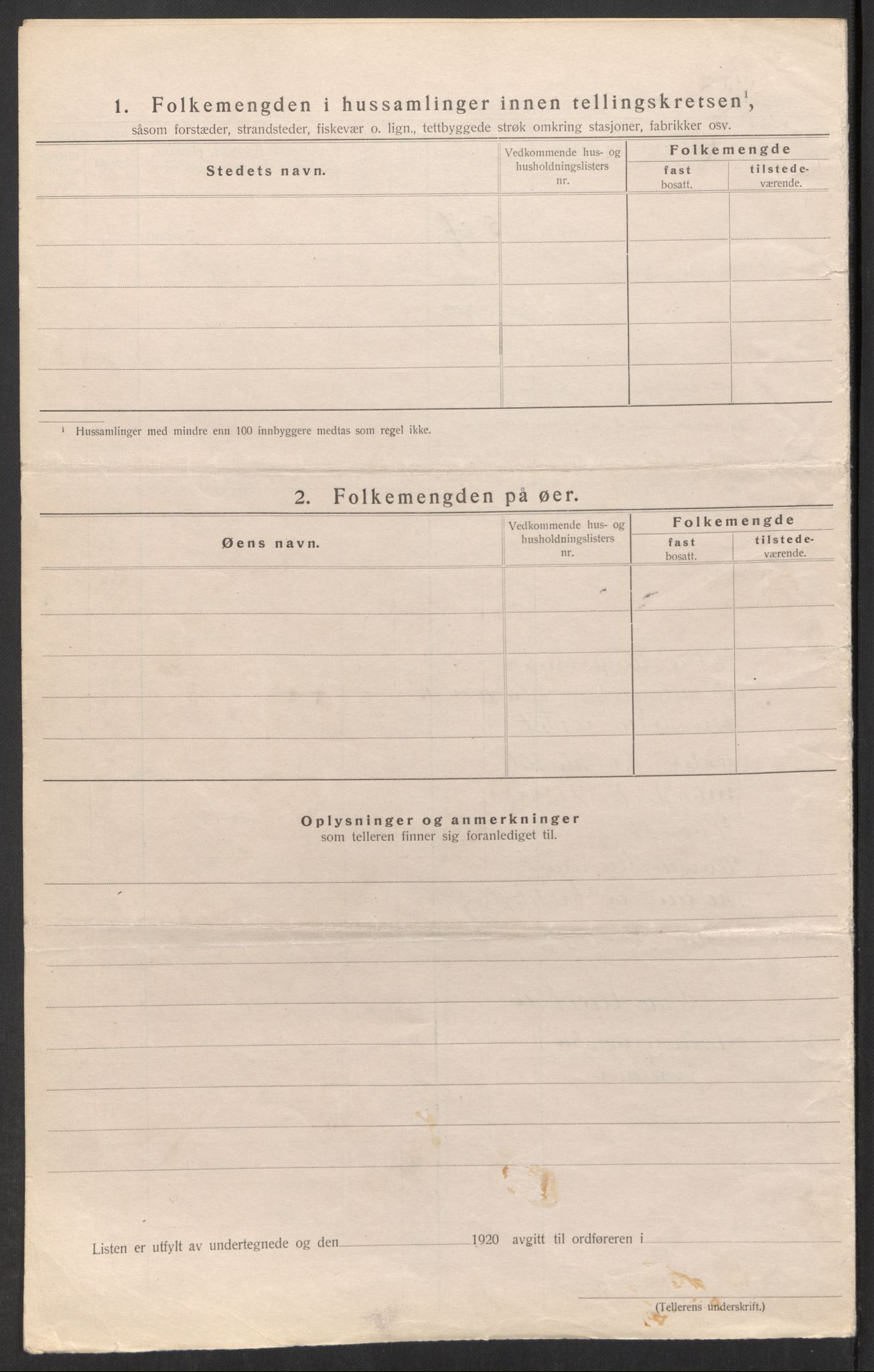 SAK, Folketelling 1920 for 0914 Holt herred, 1920, s. 8