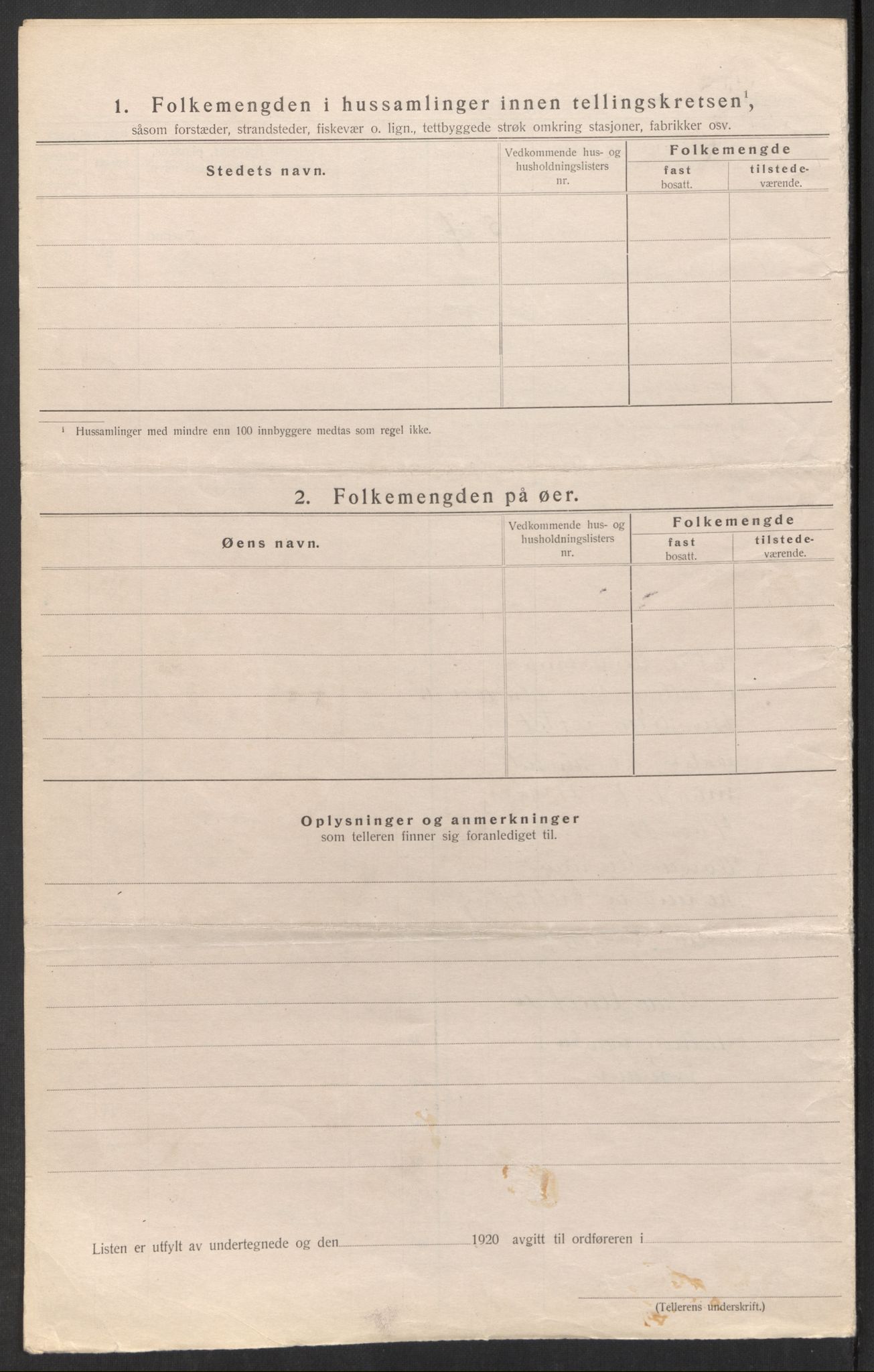 SAK, Folketelling 1920 for 0914 Holt herred, 1920, s. 8