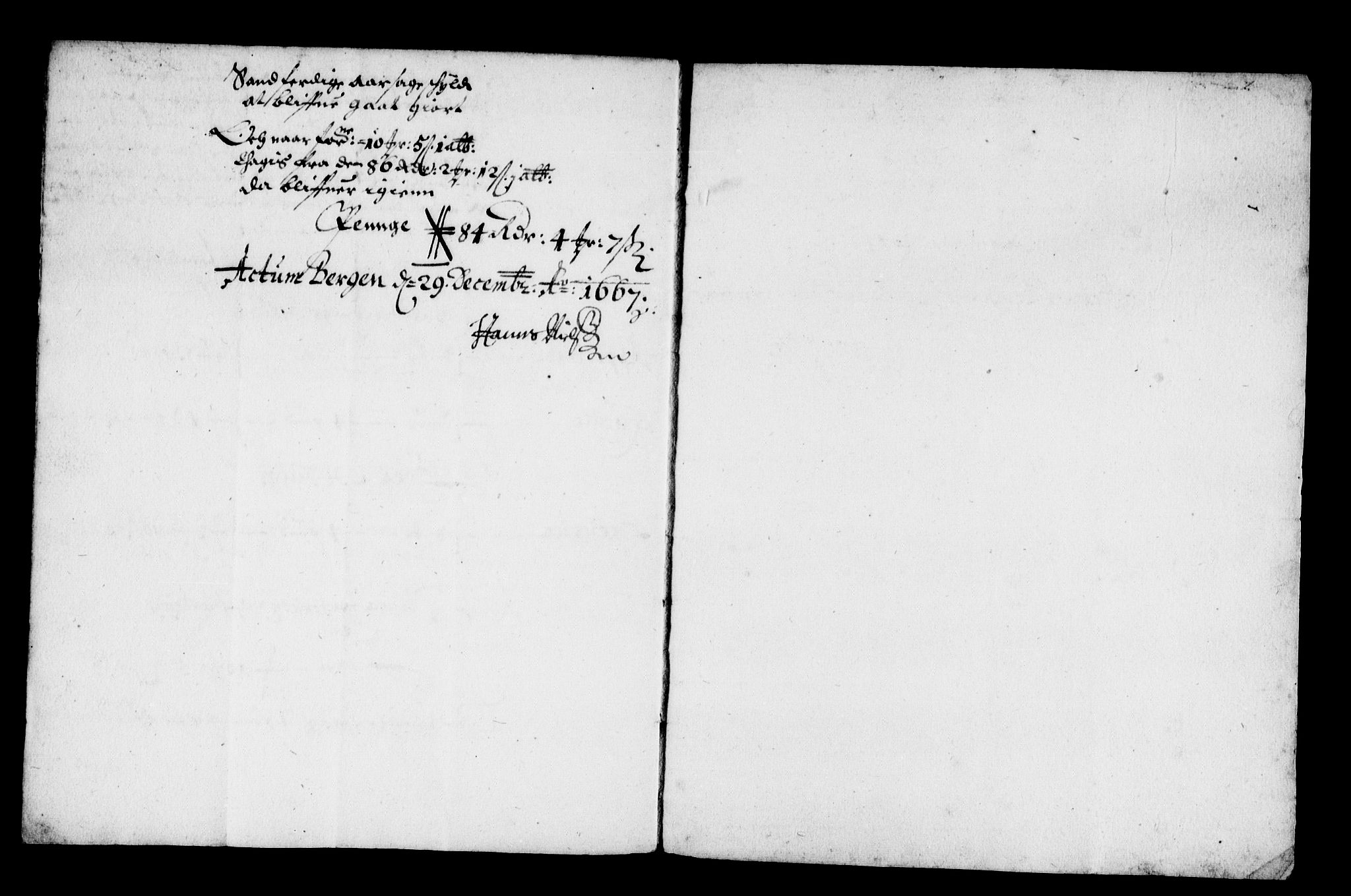 Rentekammeret inntil 1814, Reviderte regnskaper, Stiftamtstueregnskaper, Bergen stiftamt, AV/RA-EA-6043/R/Rc/L0026: Bergen stiftamt, 1667