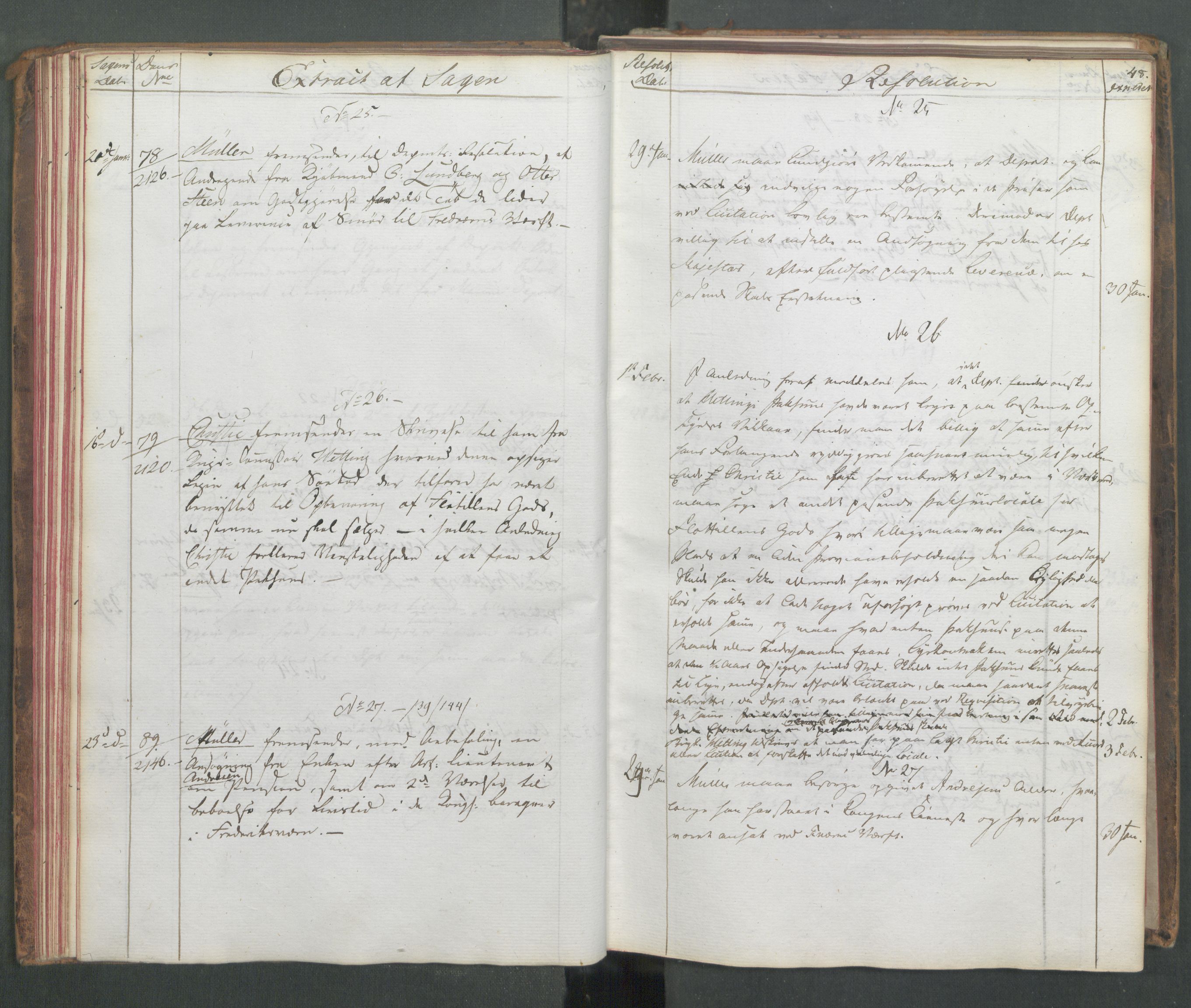 Marinedepartementet/ Marine- og postdepartementet, AV/RA-RAFA-3792/C/L0003: 7de Departements Journal, 1815-1816, s. 48