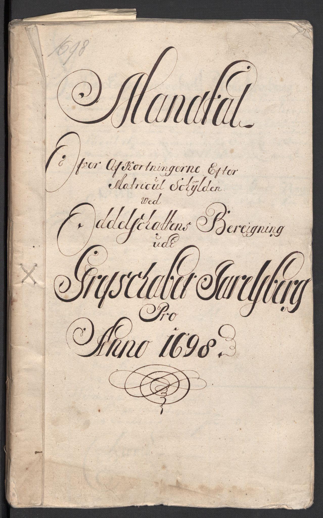 Rentekammeret inntil 1814, Reviderte regnskaper, Fogderegnskap, RA/EA-4092/R32/L1868: Fogderegnskap Jarlsberg grevskap, 1697-1699, s. 172