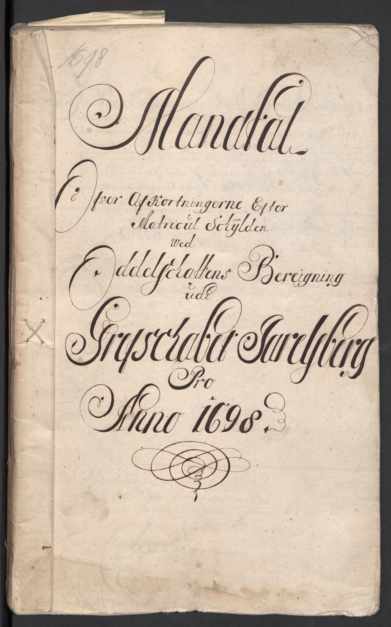 Rentekammeret inntil 1814, Reviderte regnskaper, Fogderegnskap, AV/RA-EA-4092/R32/L1868: Fogderegnskap Jarlsberg grevskap, 1697-1699, s. 172