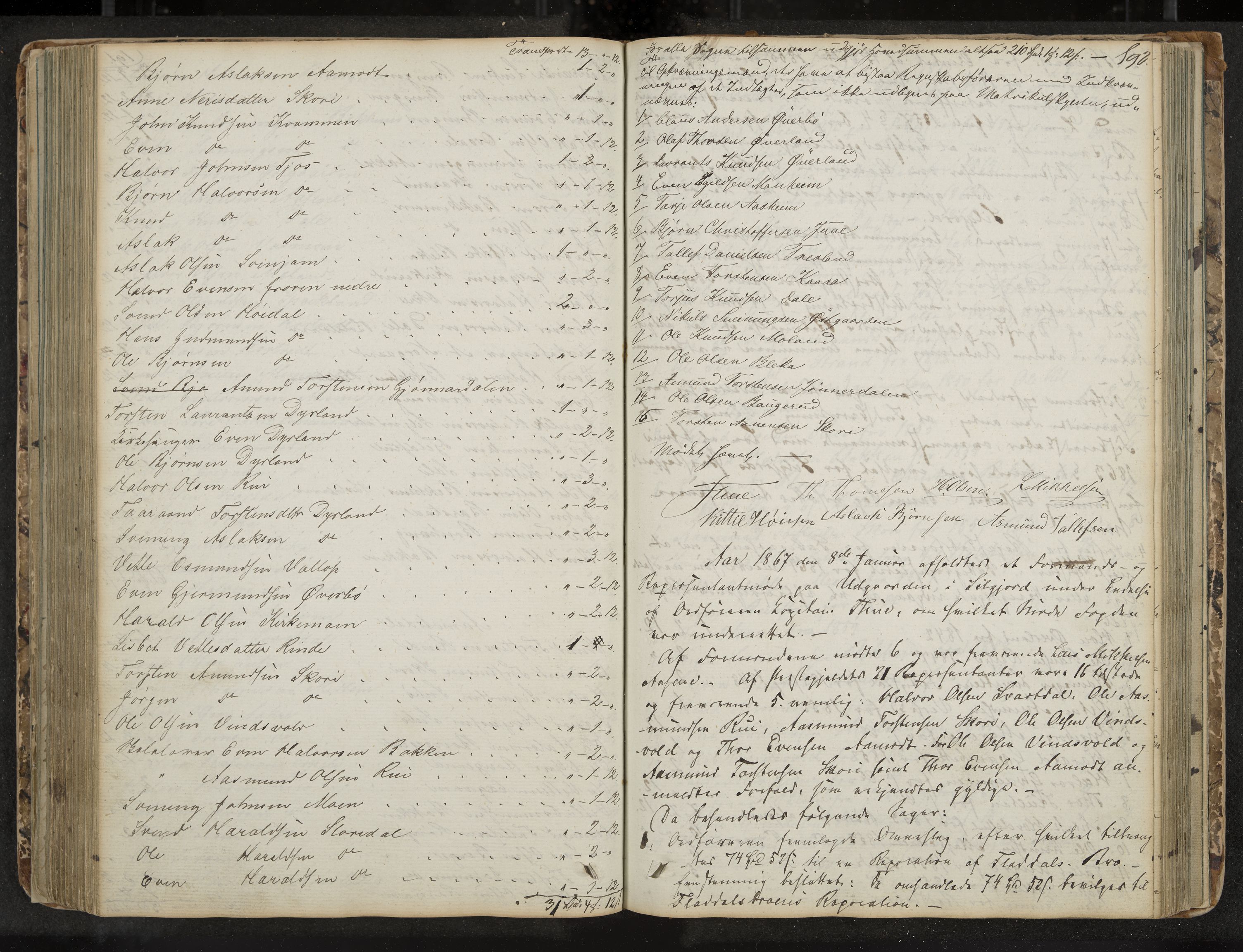Seljord formannskap og sentraladministrasjon, IKAK/0828021/A/Aa/L0001: Møtebok med register, 1838-1879, s. 192