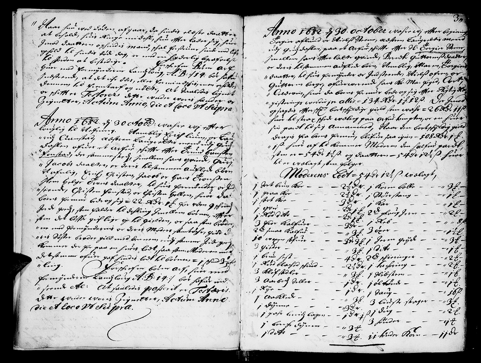 Sorenskriverier i Gudbrandsdalen, AV/SAH-TING-036/J/Ja/Jab/L0001: Skifteprotokoll - Sør-Gudbrandsdal, 1682-1721, s. 2b-3a