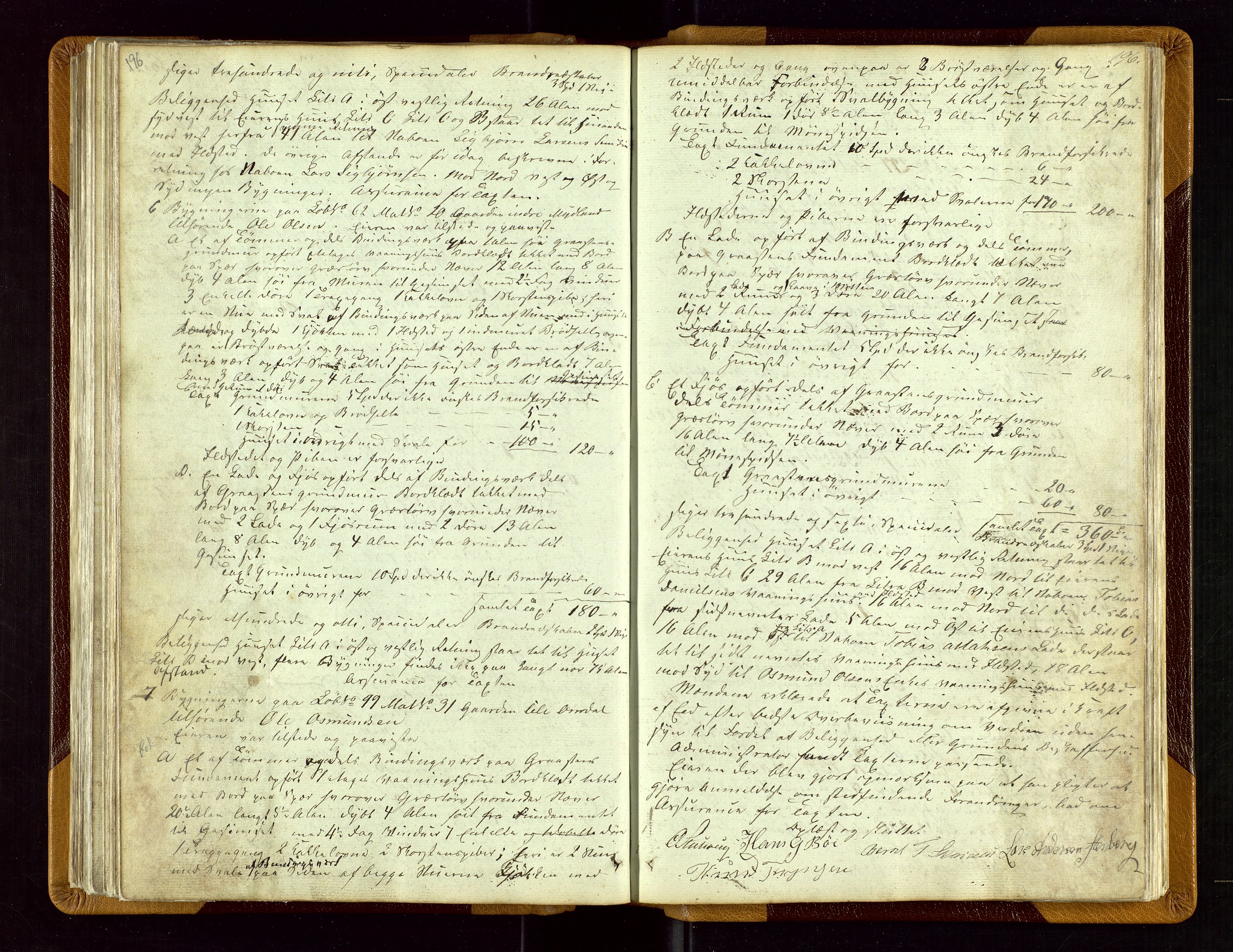Sokndal lensmannskontor, AV/SAST-A-100417/Goa/L0001: "Brandtaxations Protocol", 1846-1876, s. 196