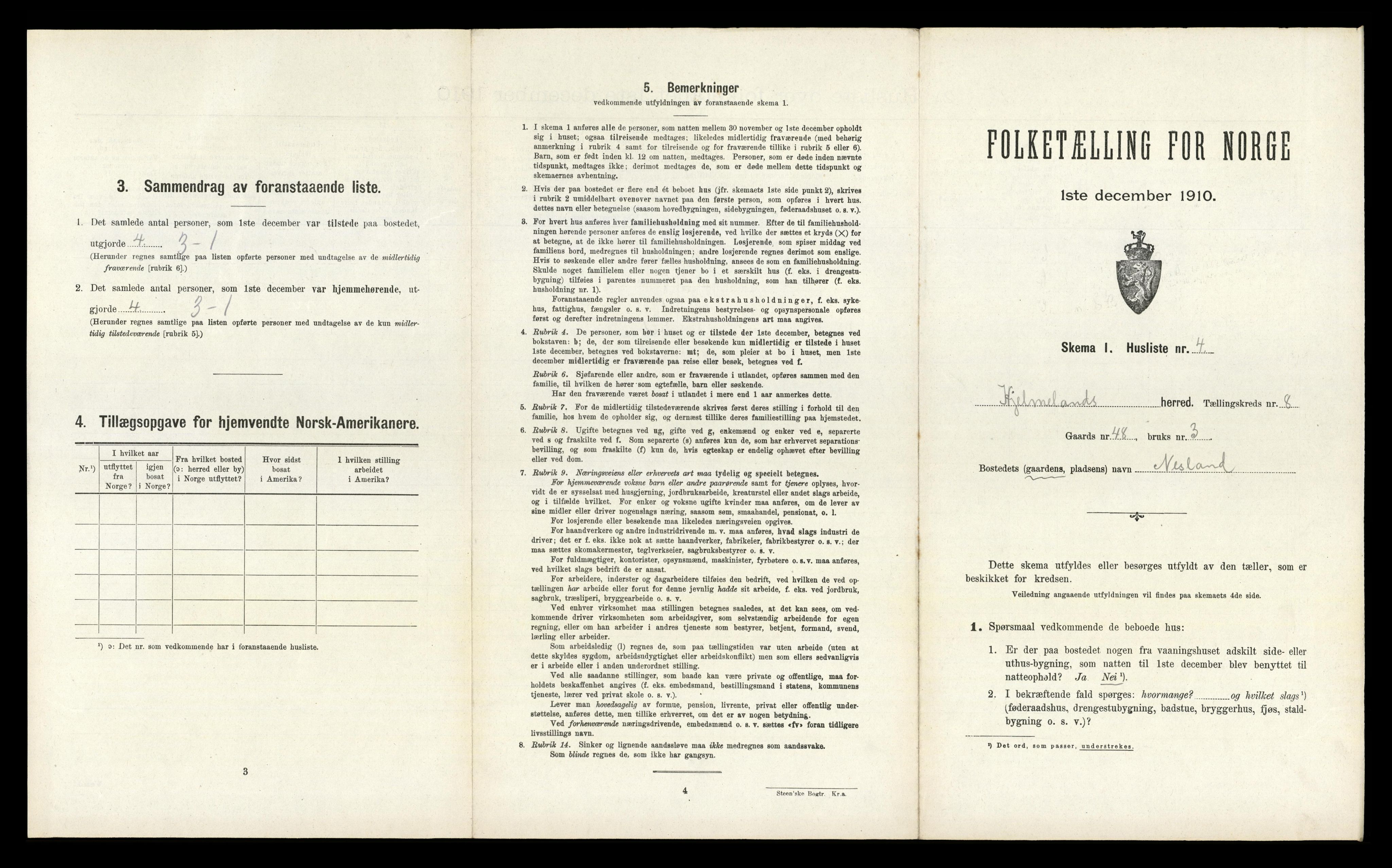 RA, Folketelling 1910 for 1133 Hjelmeland herred, 1910, s. 458