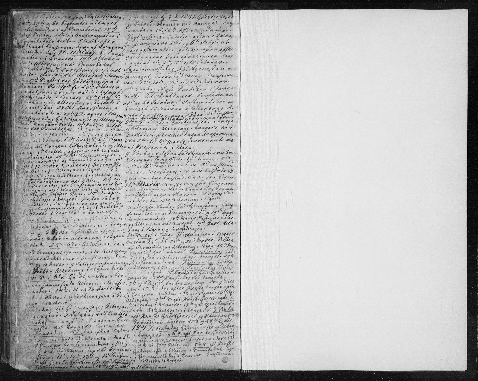 Kragerø kirkebøker, AV/SAKO-A-278/F/Fa/L0005: Ministerialbok nr. 5, 1832-1847, s. 284
