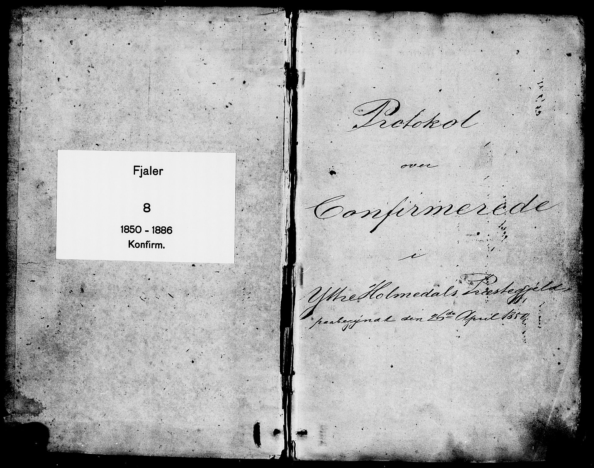 Fjaler sokneprestembete, SAB/A-79801/H/Haa/Haaa/L0008: Ministerialbok nr. A 8, 1850-1886