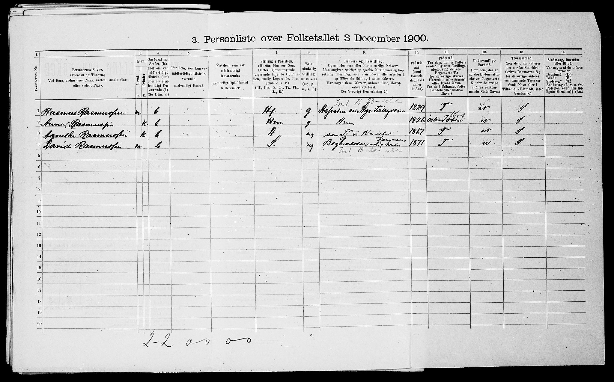 SAST, Folketelling 1900 for 1103 Stavanger kjøpstad, 1900, s. 1494