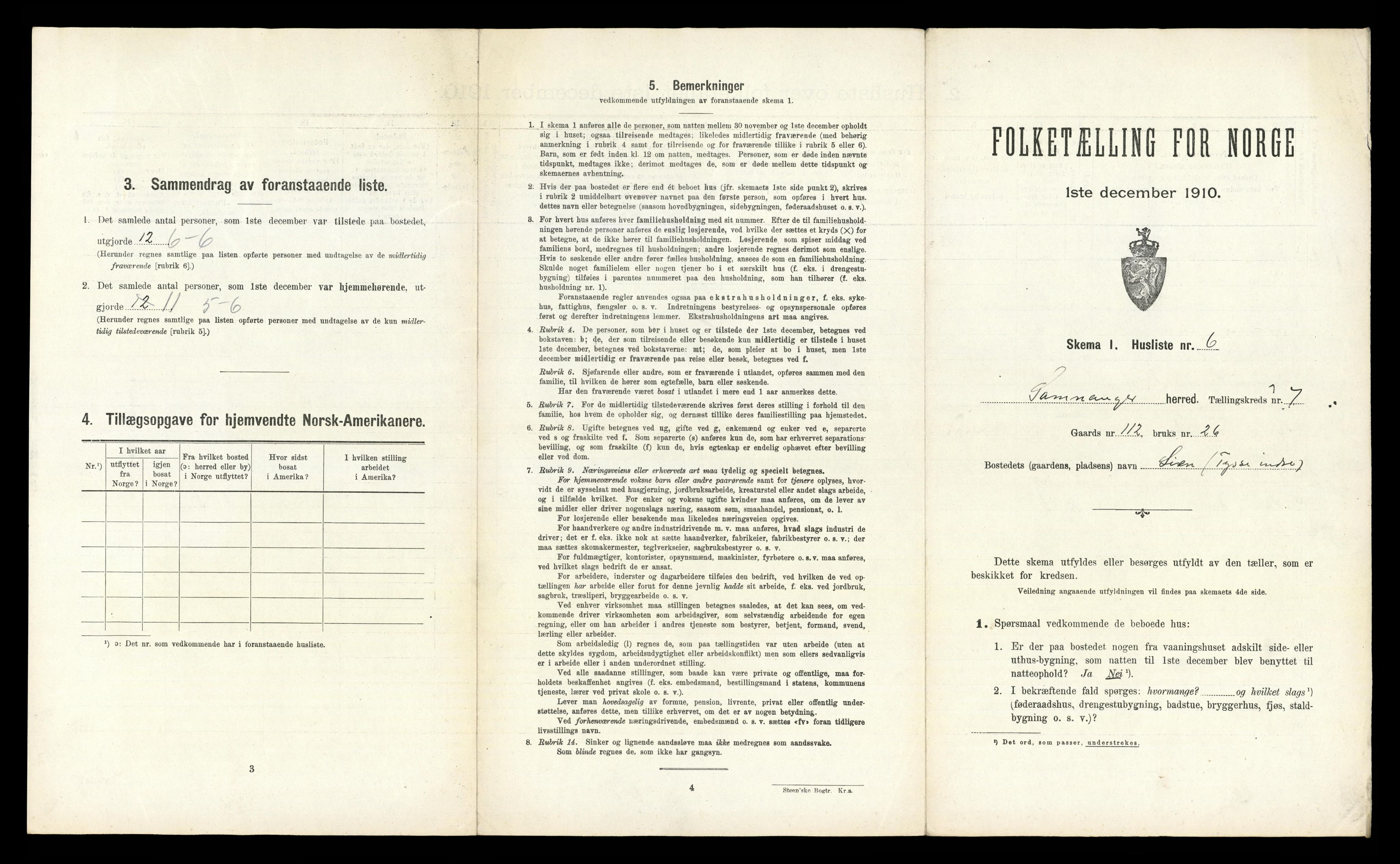 RA, Folketelling 1910 for 1242 Samnanger herred, 1910, s. 425