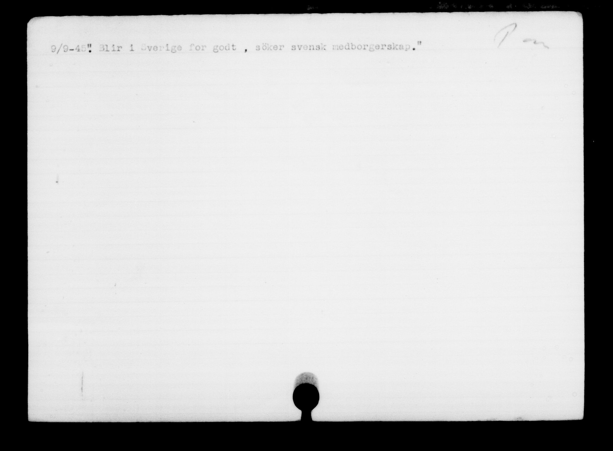 Utenriksstasjonene, Legasjonen i Stockholm, Flyktningkontoret, AV/RA-S-6753/V/Va/L0001: Kjesäterkartoteket, flyktninger med registreringsnr. 1-1000, 1940-1945, s. 846