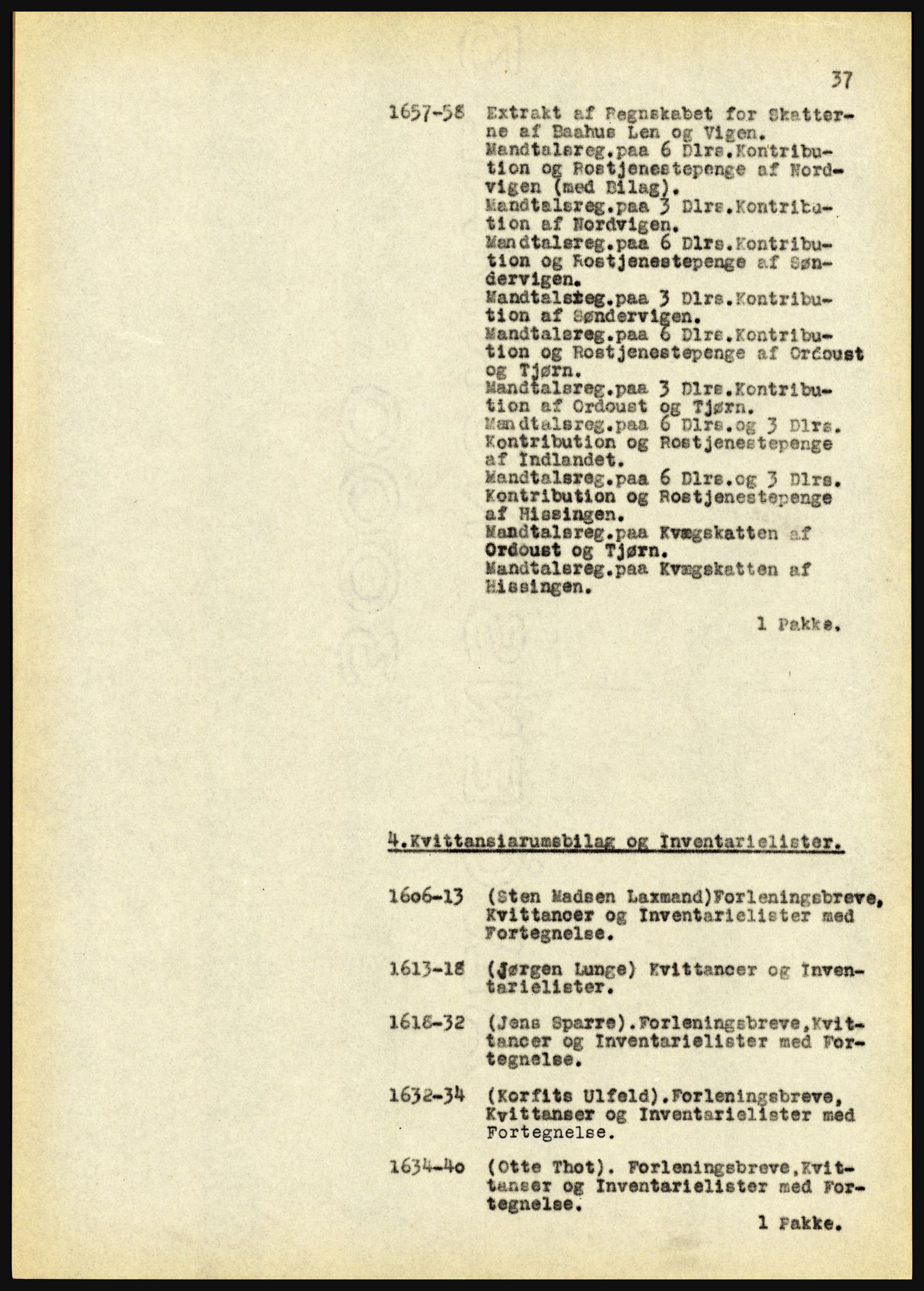 Riksarkivet, Seksjon for eldre arkiv og spesialsamlinger, AV/RA-EA-6797/H/Ha, 1953, s. 37