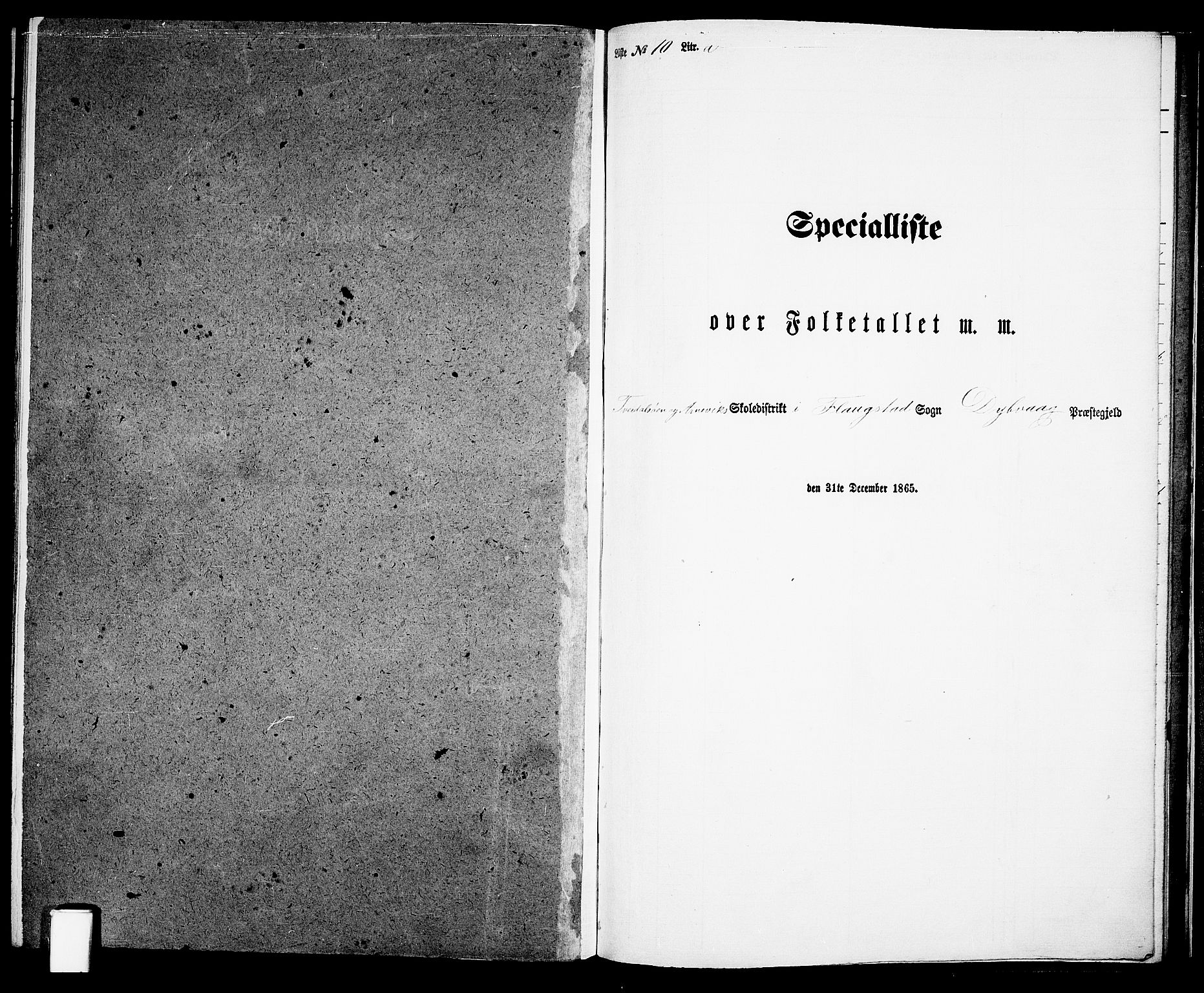 RA, Folketelling 1865 for 0915P Dypvåg prestegjeld, 1865, s. 157