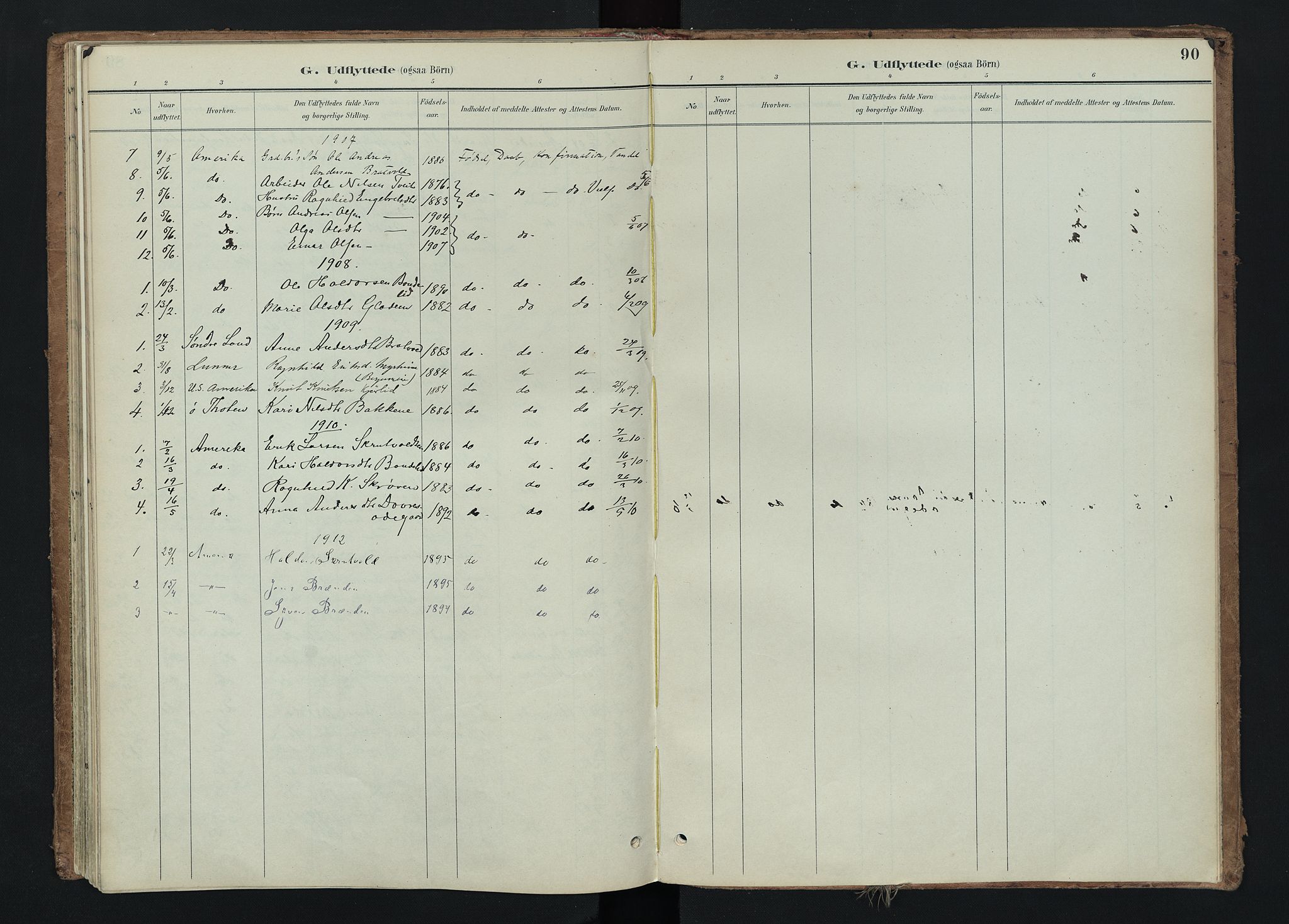 Nord-Aurdal prestekontor, SAH/PREST-132/H/Ha/Haa/L0015: Ministerialbok nr. 15, 1896-1914, s. 90