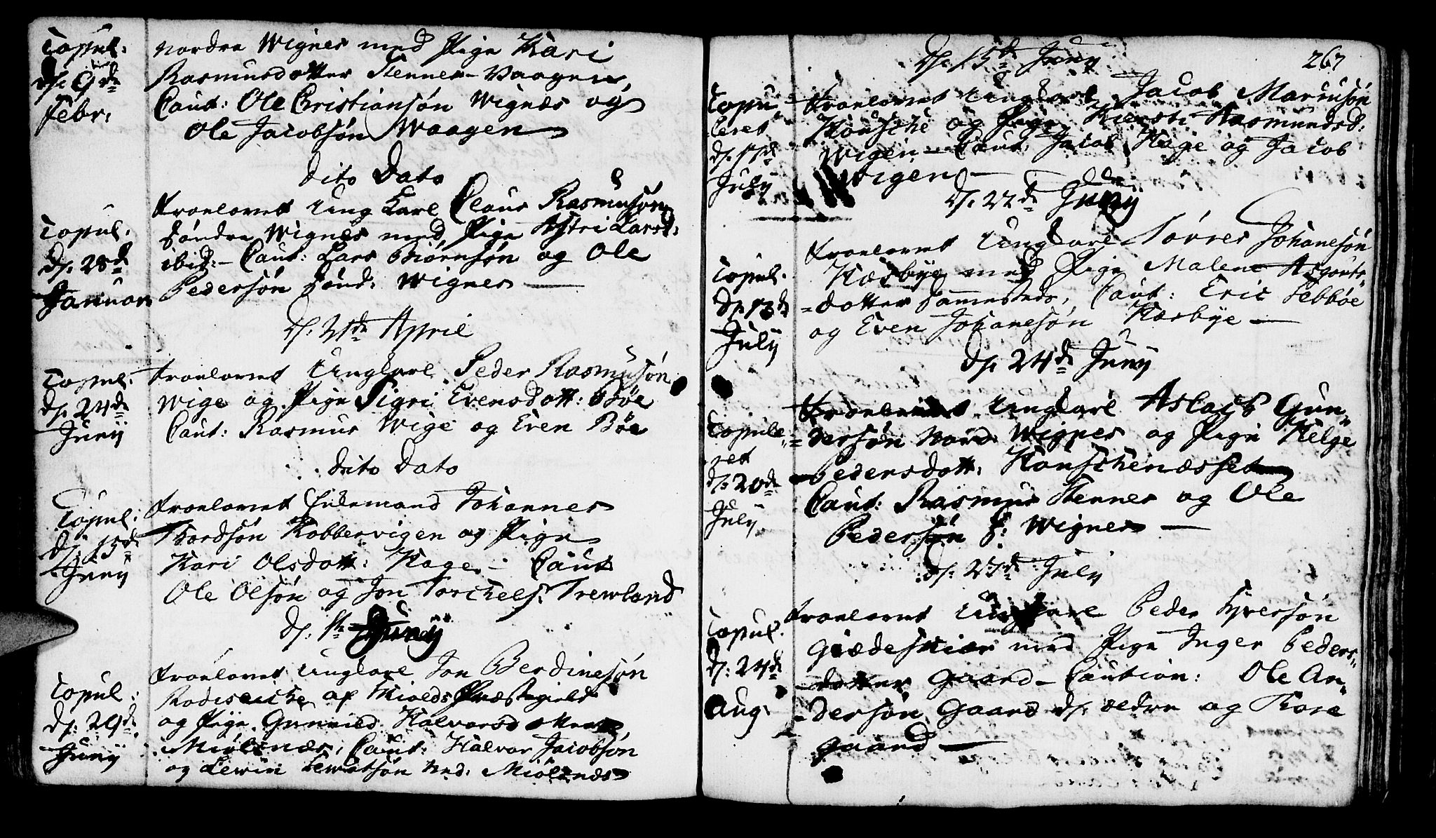Finnøy sokneprestkontor, AV/SAST-A-101825/H/Ha/Haa/L0005: Ministerialbok nr. A 5, 1773-1816, s. 267