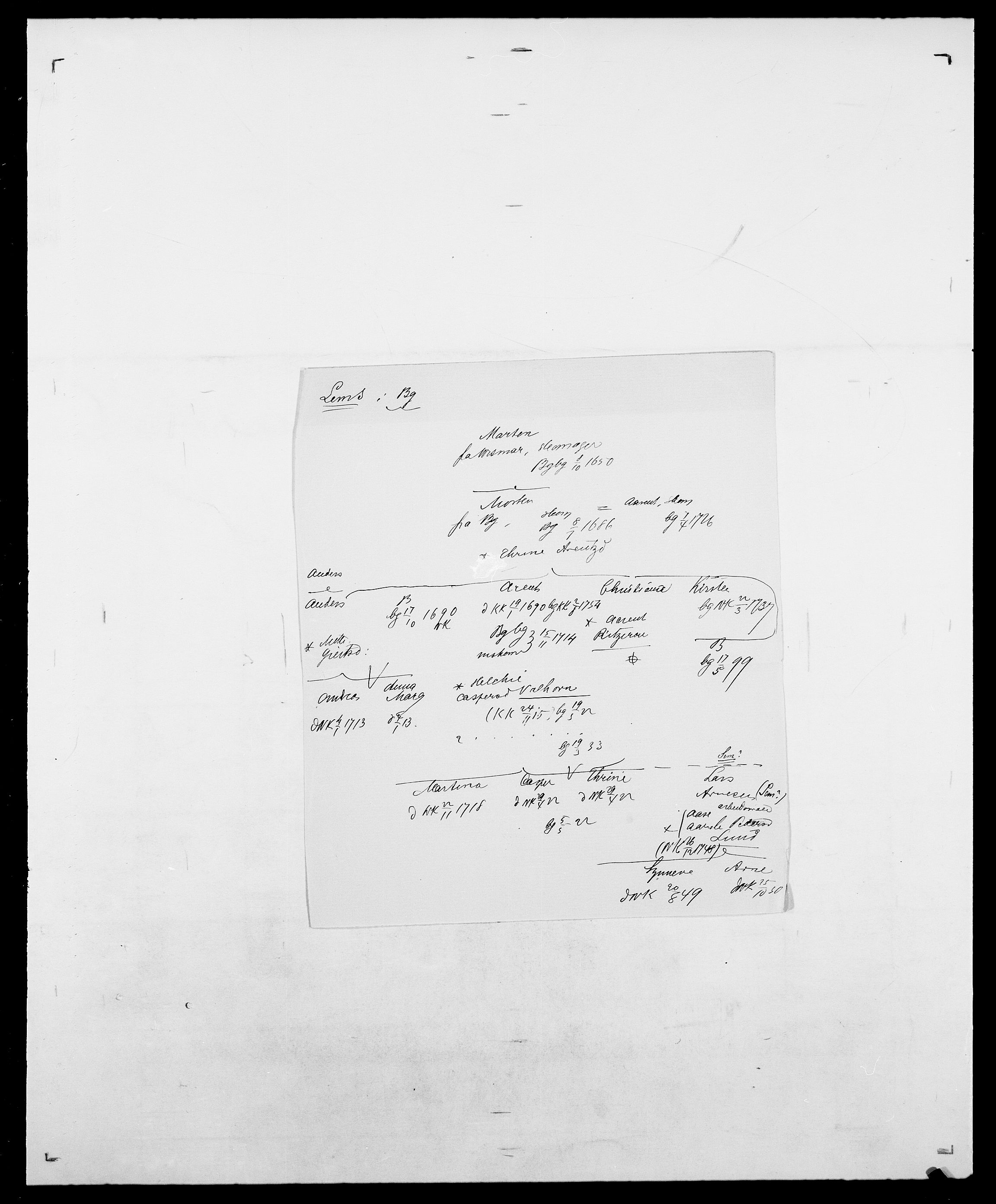 Delgobe, Charles Antoine - samling, AV/SAO-PAO-0038/D/Da/L0023: Lau - Lirvyn, s. 197