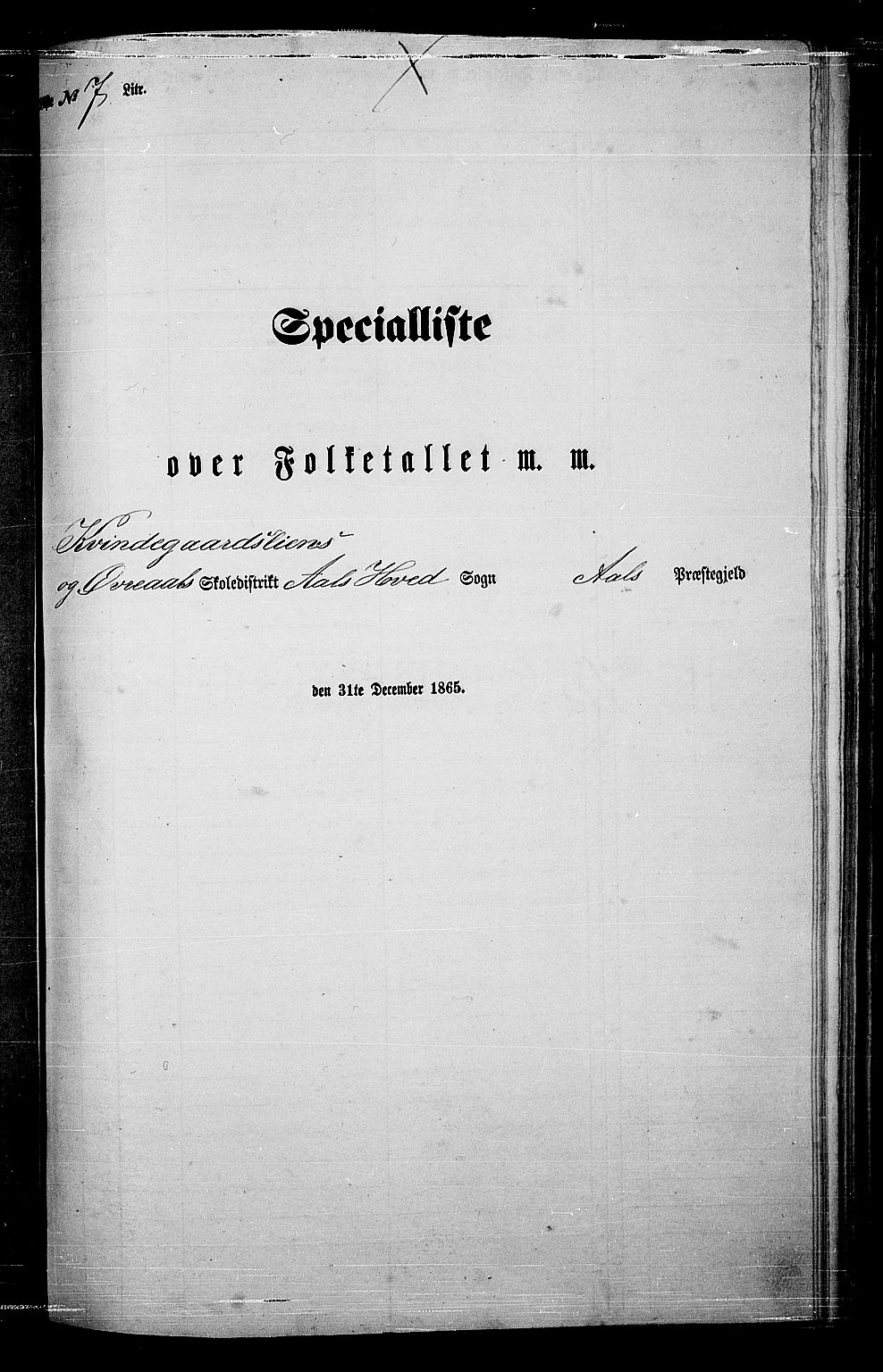 RA, Folketelling 1865 for 0619P Ål prestegjeld, 1865, s. 125