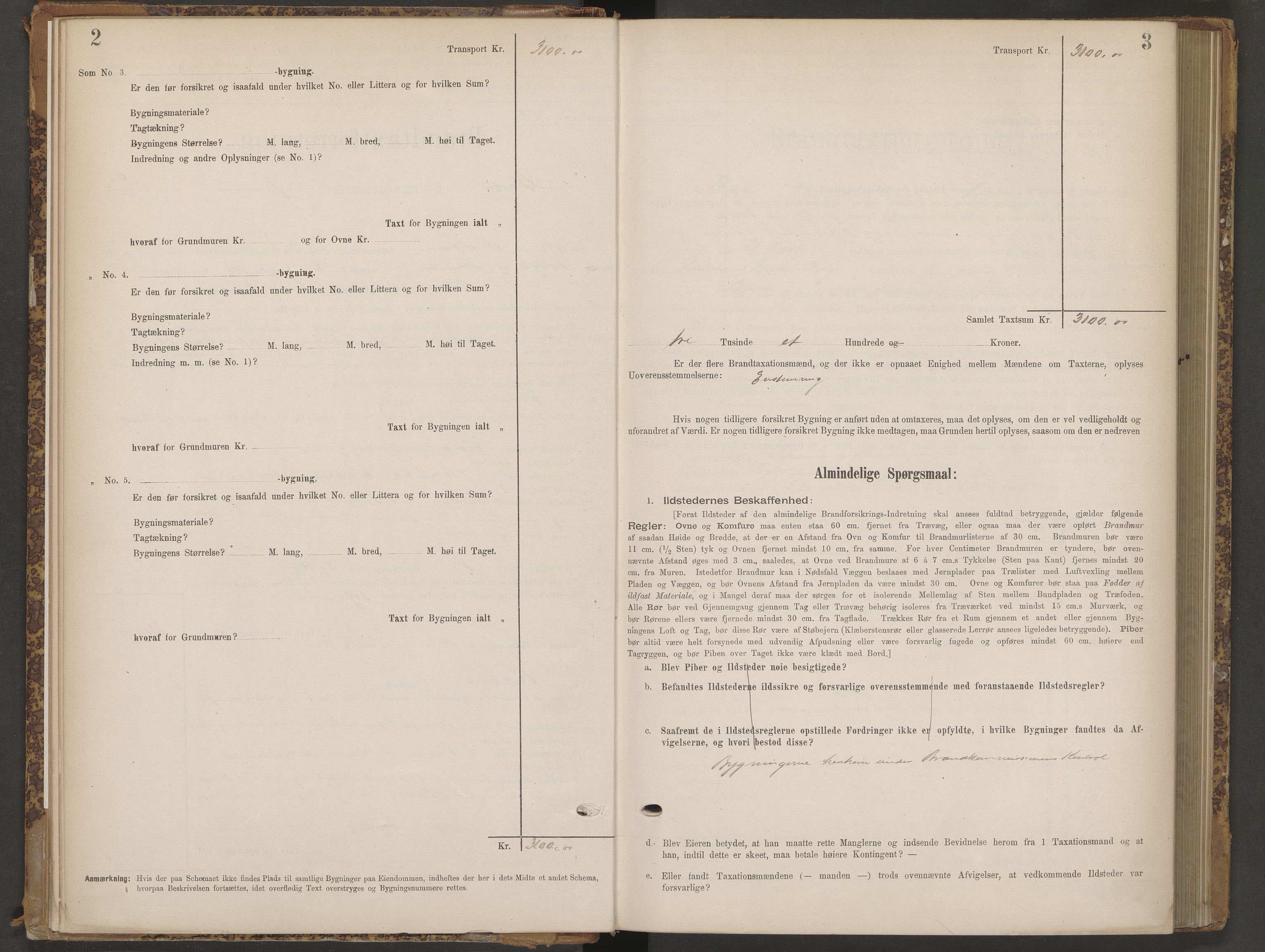 Norges Brannkasse Arendal, AV/SAK-2241-0002/F/Fa/L0024: Branntakstprotokoll nr. 22 for Barbu med gnr./bnr.register, 1895-1901