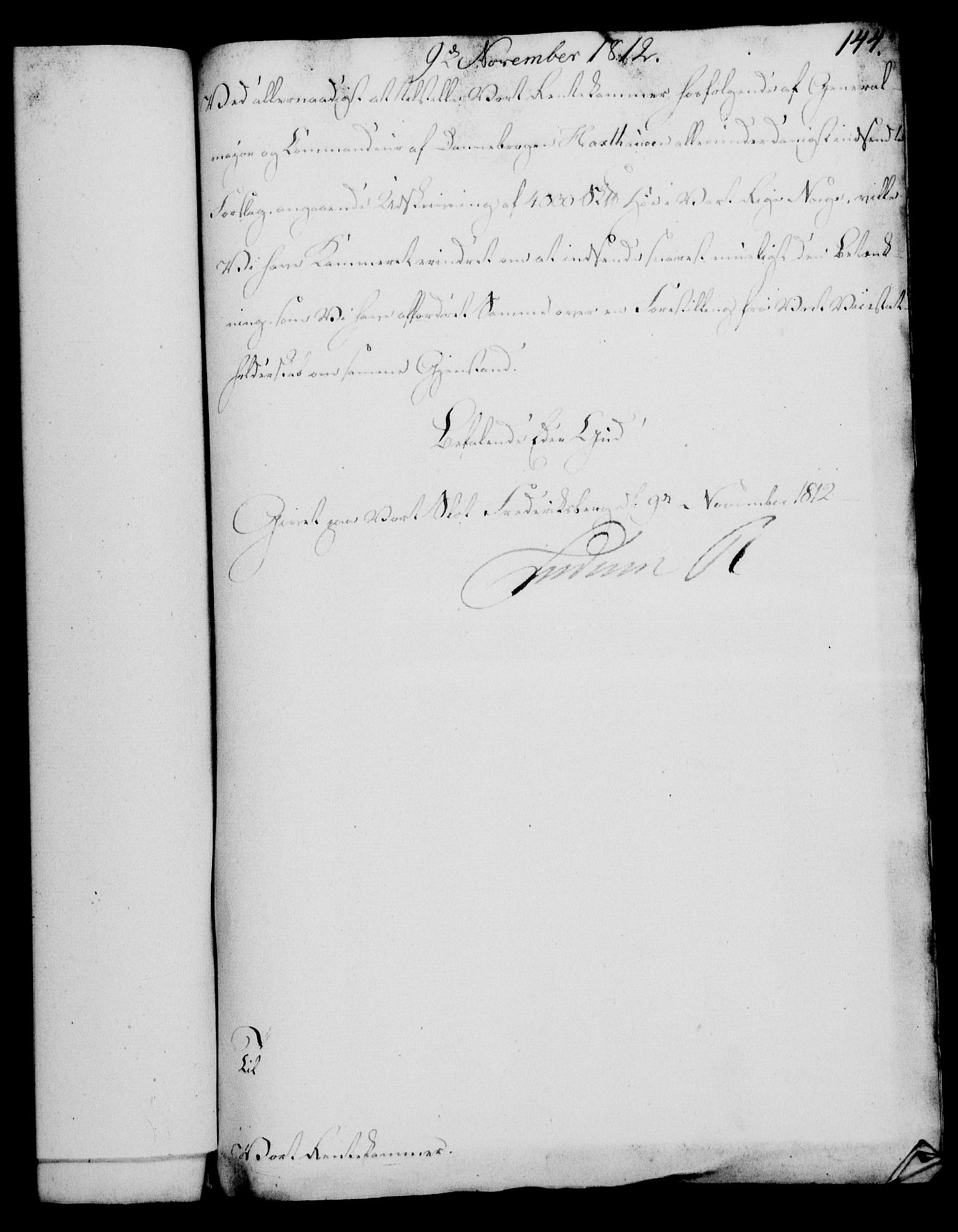 Rentekammeret, Kammerkanselliet, RA/EA-3111/G/Gf/Gfa/L0094: Norsk relasjons- og resolusjonsprotokoll (merket RK 52.94), 1812, s. 551